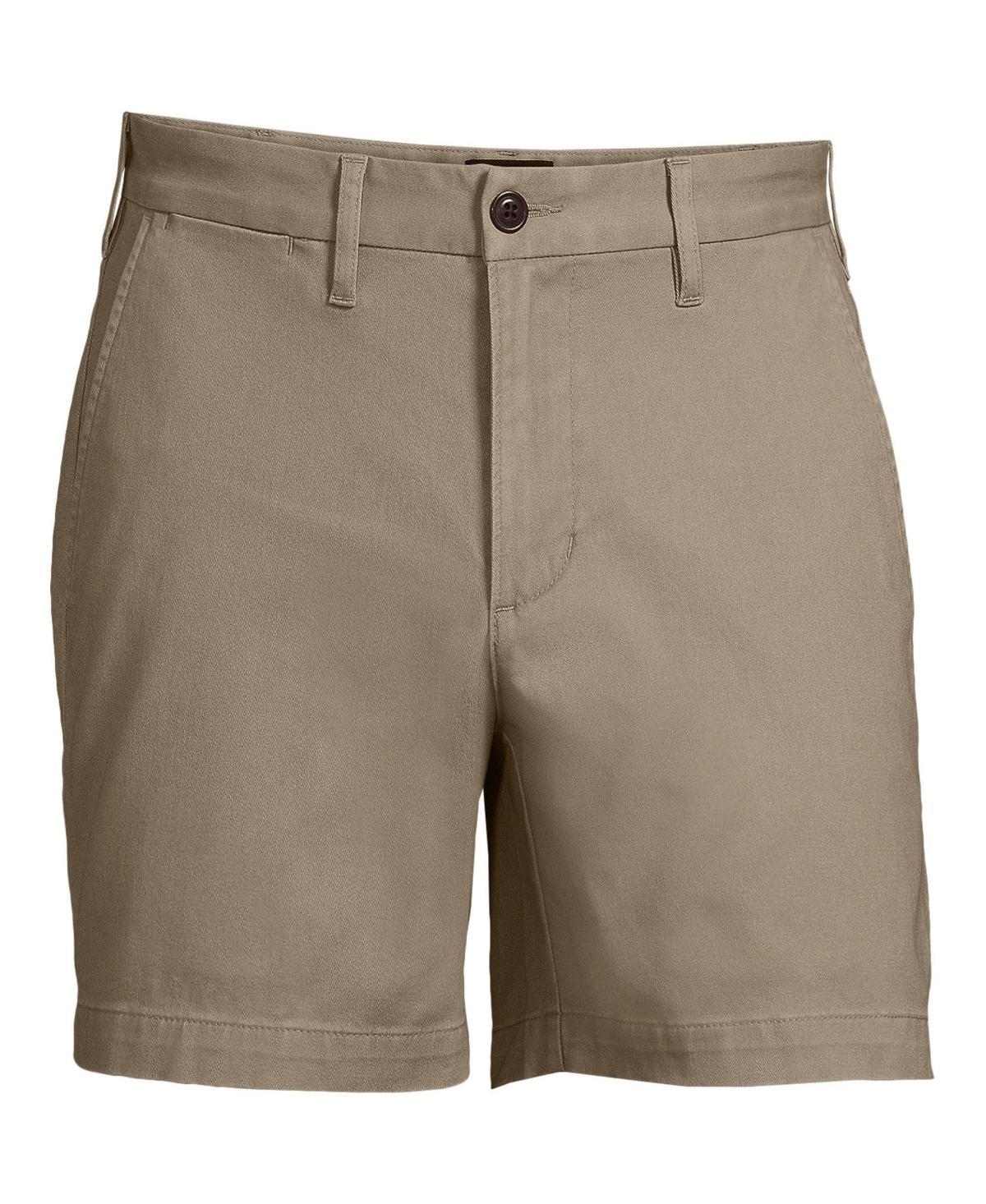 Men's Lands' End 6-inch Traditional-Fit Comfort Waist Knockabout Chino Shorts, Size: 44, Green Product Image