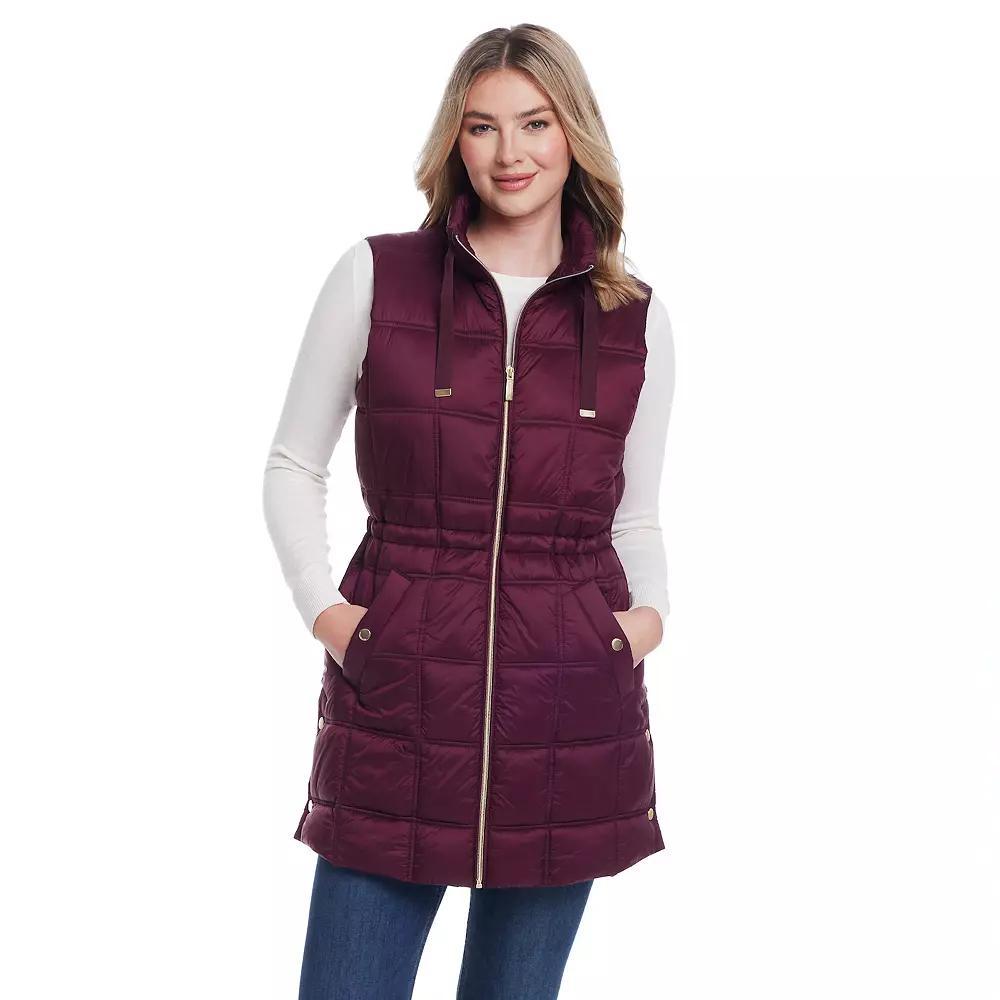 Women's Weathercast Box Quilted Longline Puffer,  Product Image