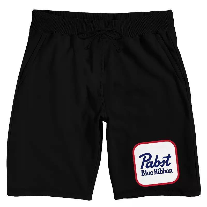 Men's Pabst Blue Ribbon Logo Pajama Shorts,  Product Image
