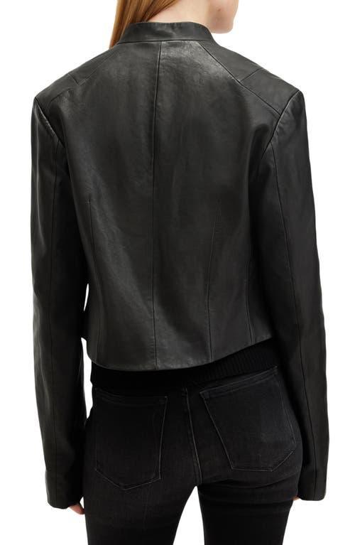 Sadler Leather Jacket In Black Product Image