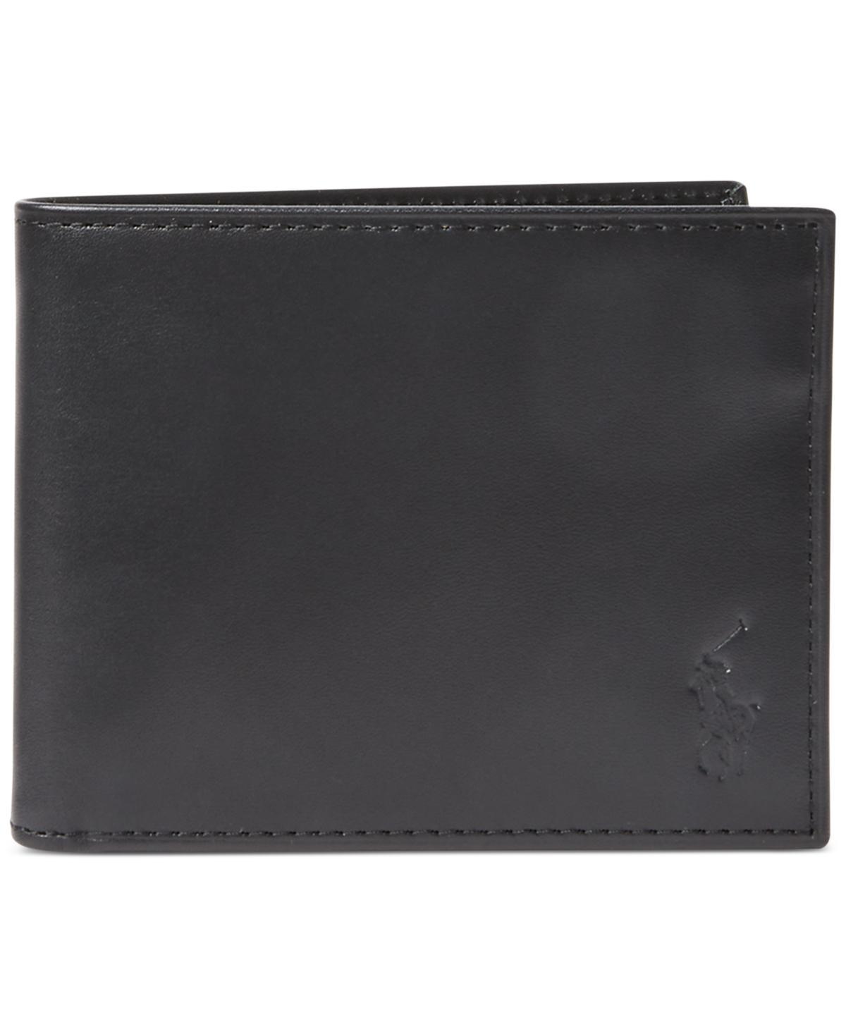 POLO RALPH LAUREN Burnished Leather Bifold Wallet In Brown Product Image