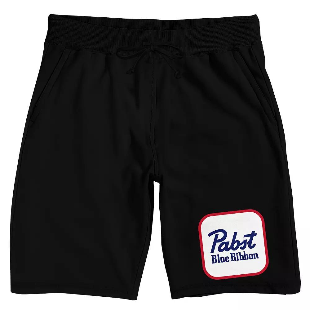 Men's Pabst Blue Ribbon Logo Pajama Shorts,  Product Image