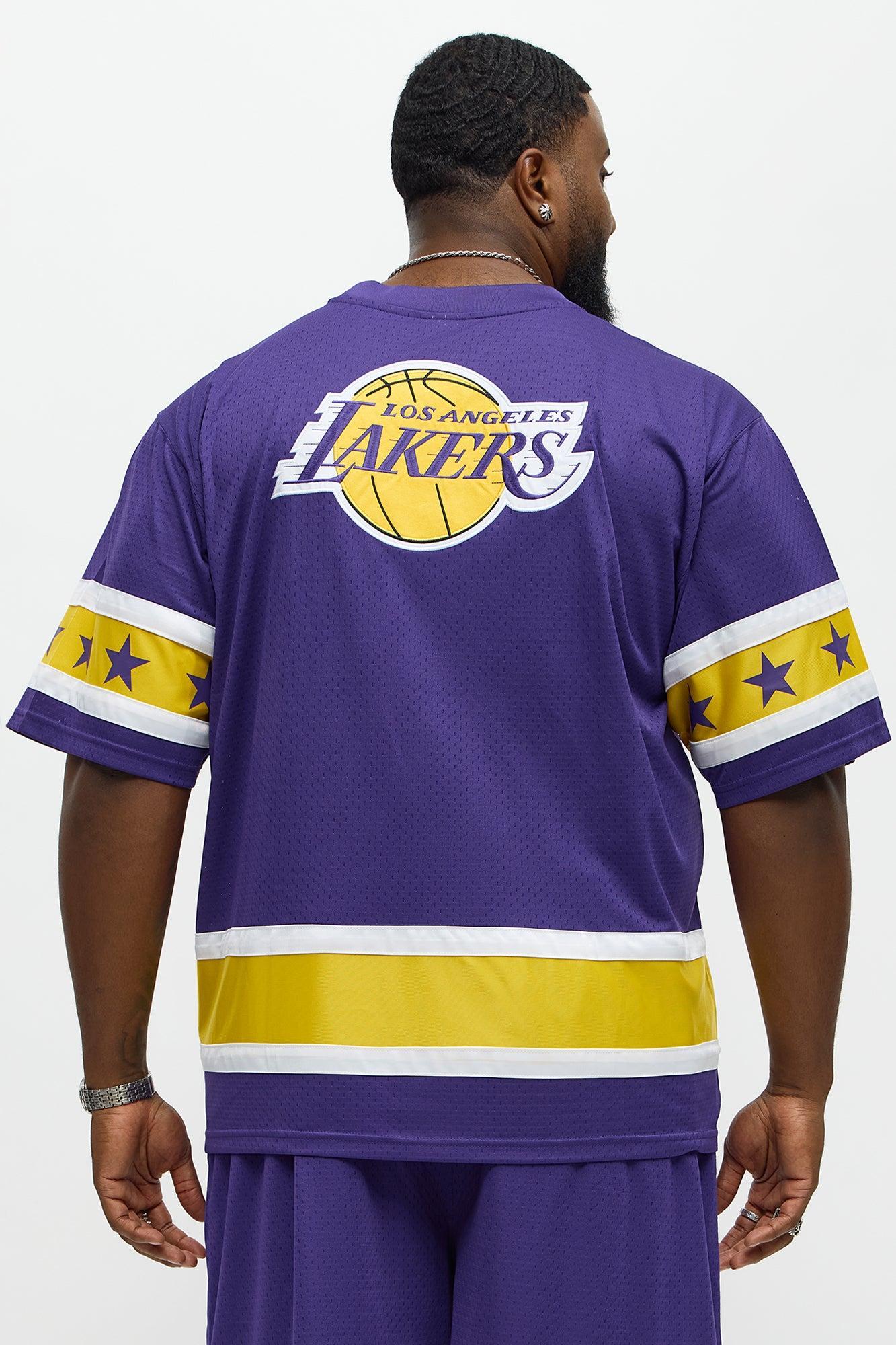 Lakers Believe The Hype Boxy Short Sleeve Top - Purple Male Product Image