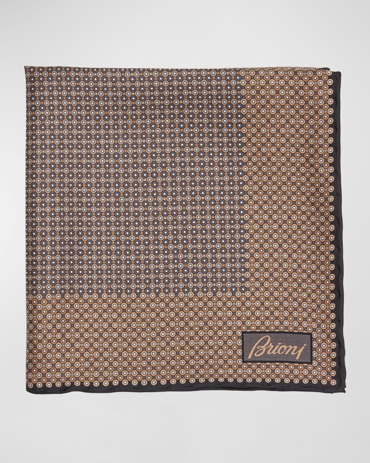 Mens Circle-Print Pocket Square Product Image