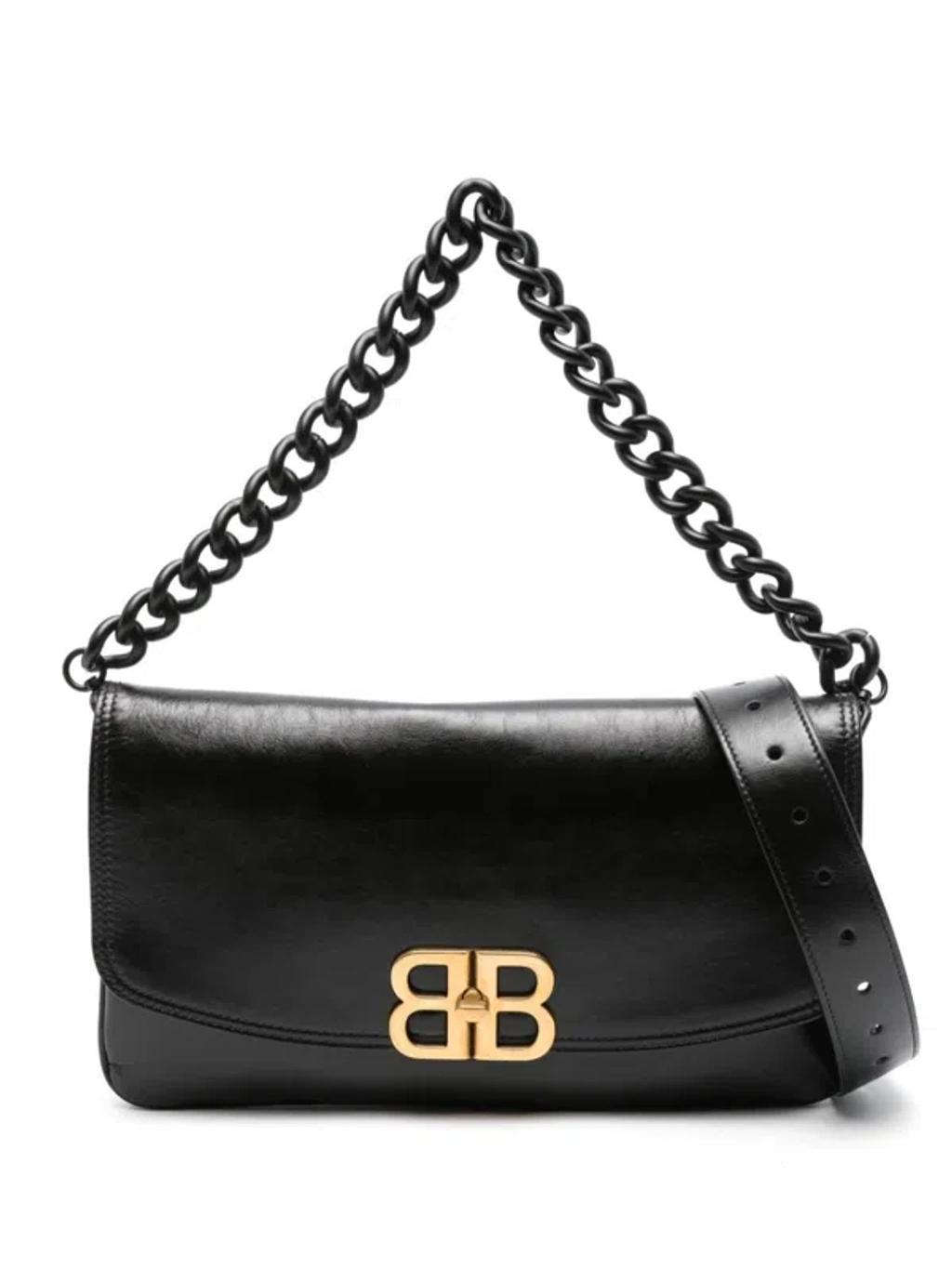 BALENCIAGA Bb Soft Flap Bag In 1000 Product Image