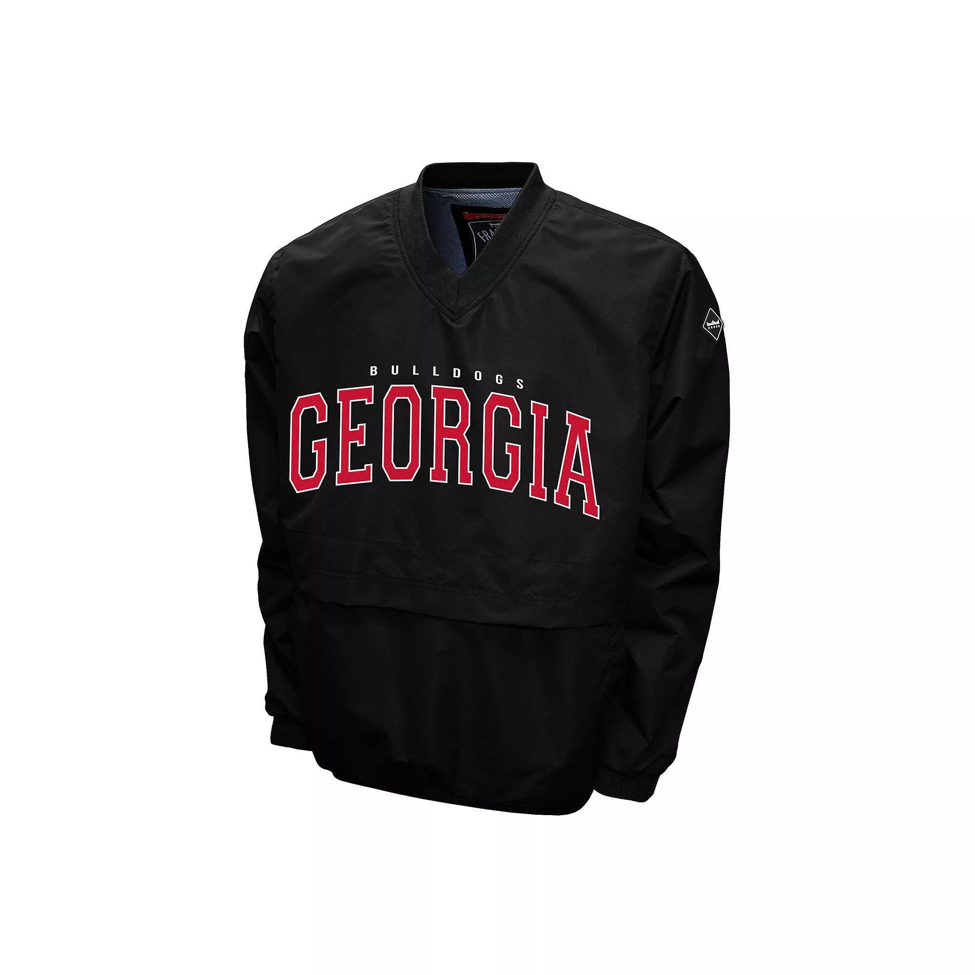 Men's Georgia Bulldogs Members Windshell Pullover, Size: 3XL, Red Product Image