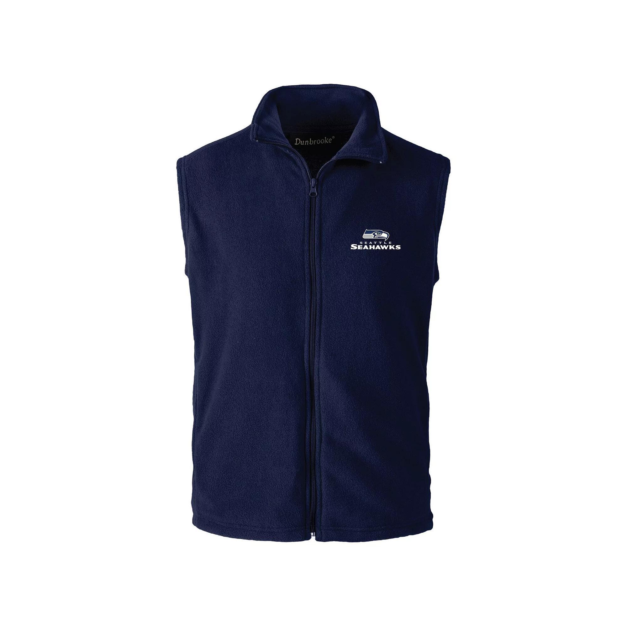 Mens College Seattle Seahawks Houston Fleece Full-Zip Vest Blue Product Image