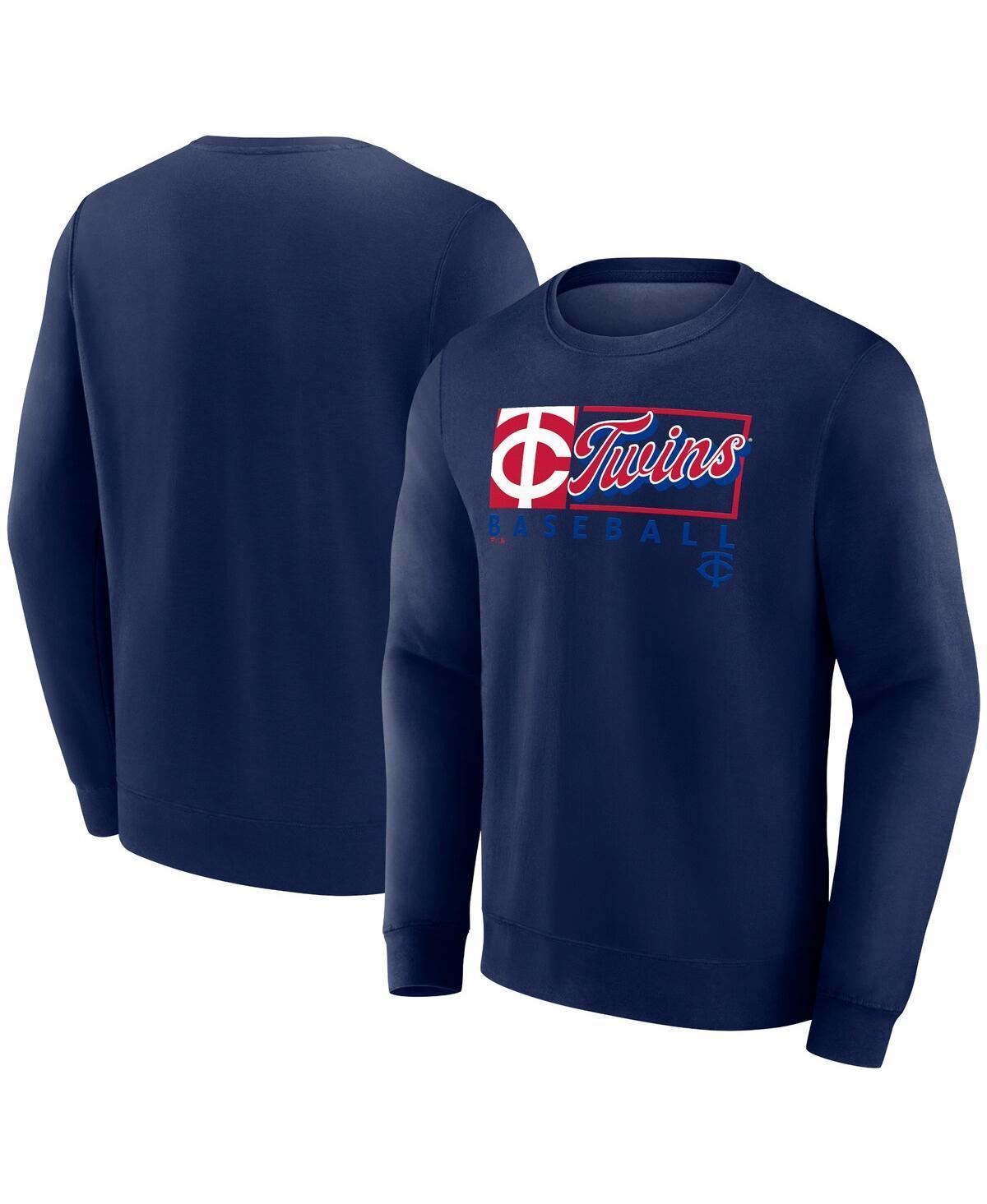 Mens Fanatics Minnesota Twins Focus Fleece Pullover Sweatshirt Blue Product Image