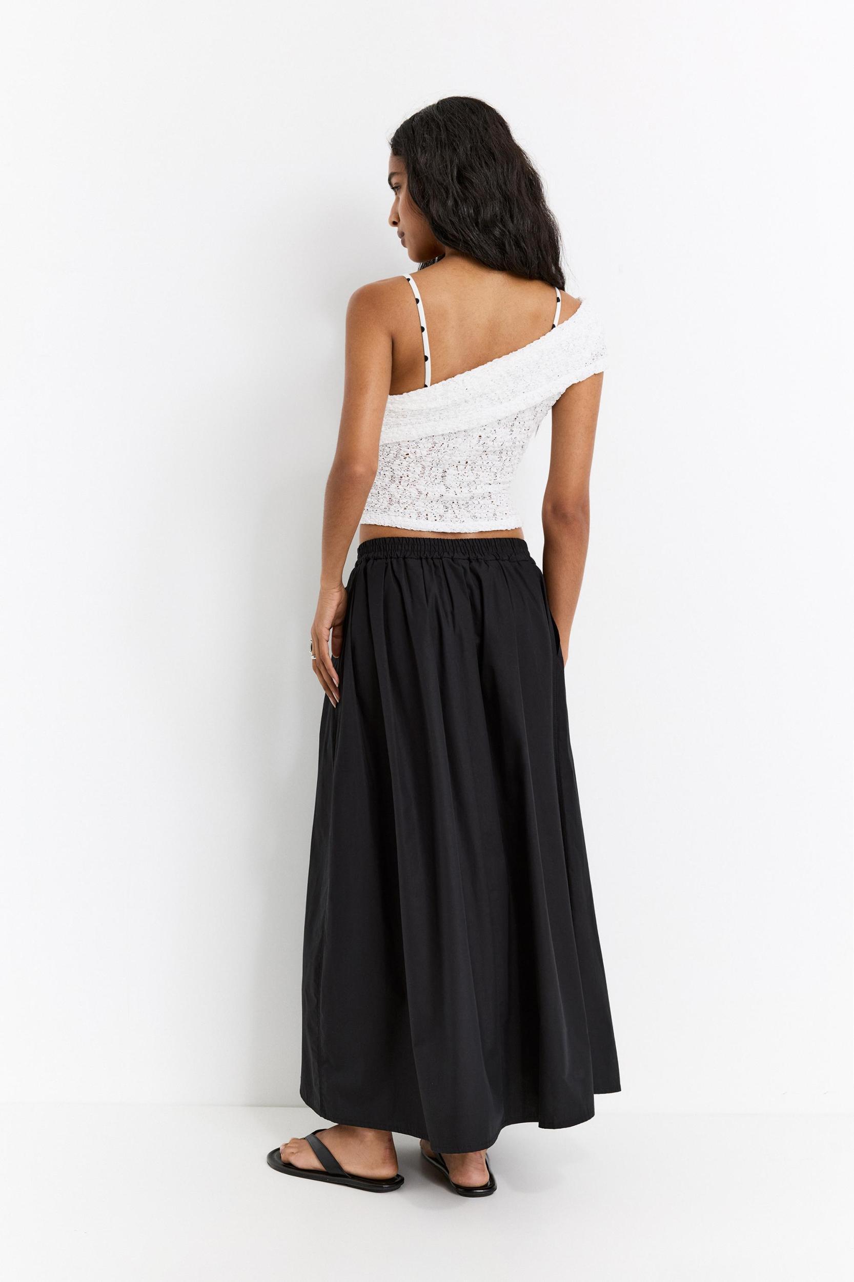 Poplin midi skirt Product Image