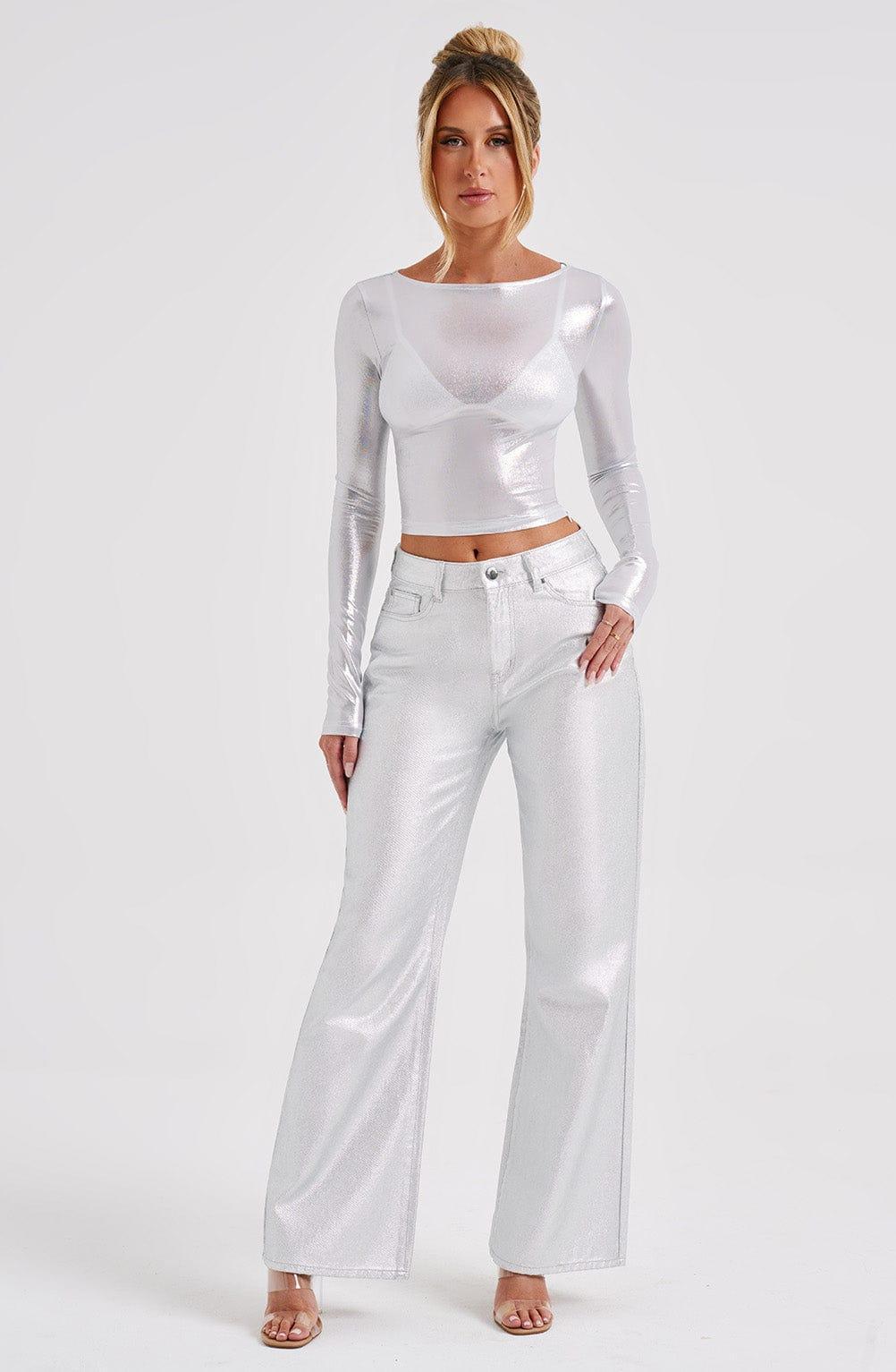 Cassidy Pant - Silver Product Image