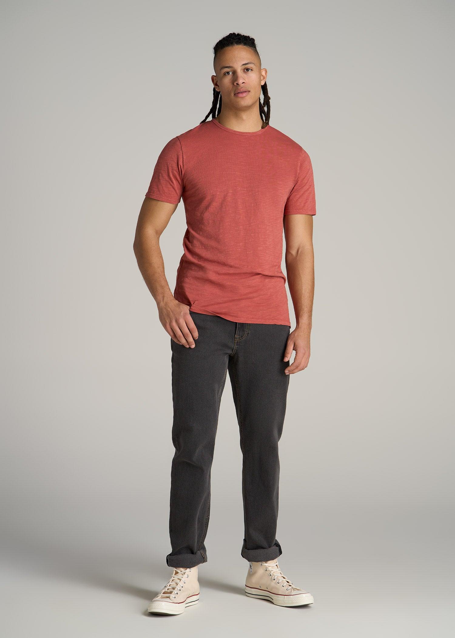 REGULAR-FIT Slub Tee in Charcoal - Tall Men's Shirts Product Image