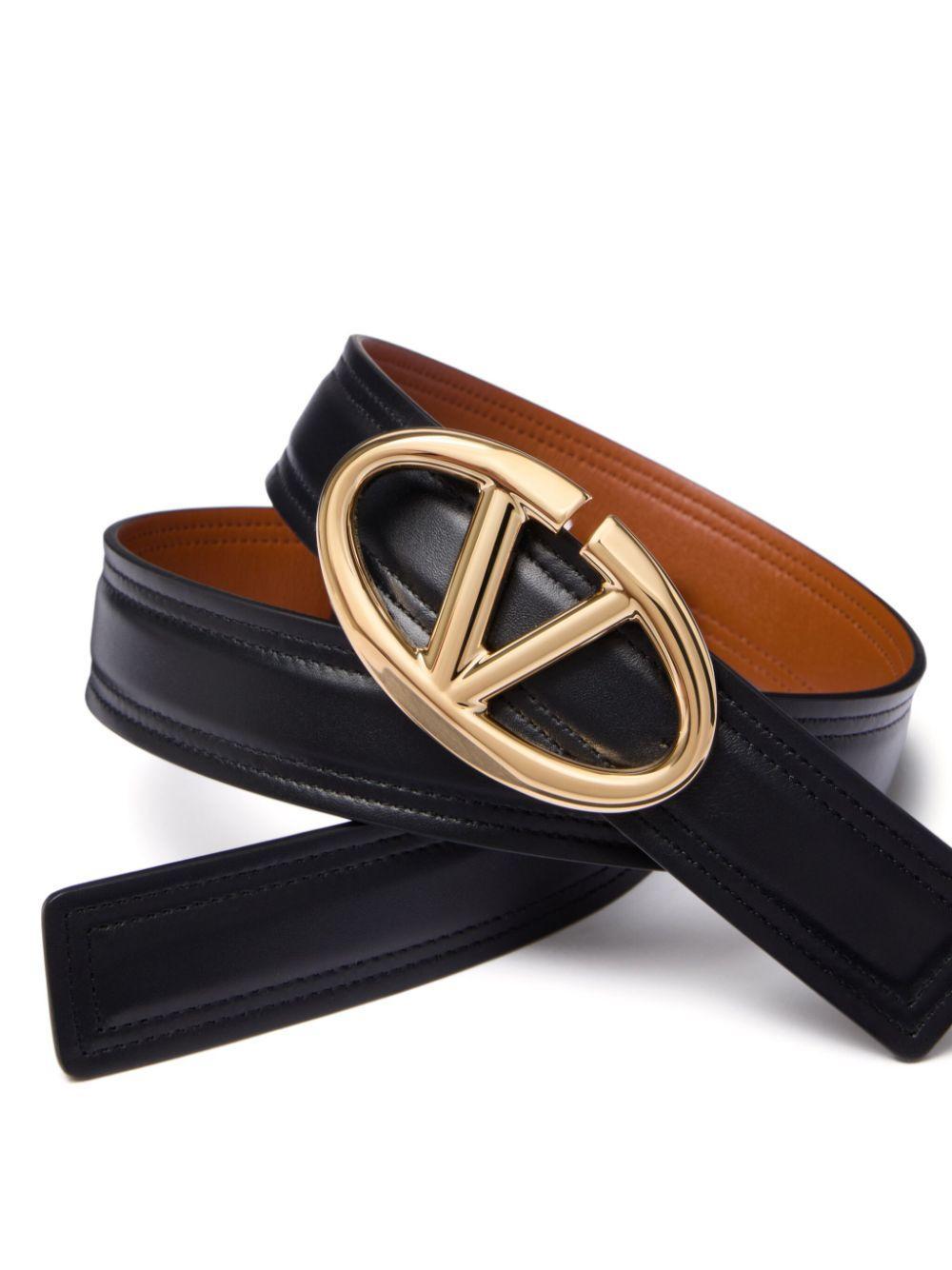 VLogo Signature leather belt Product Image