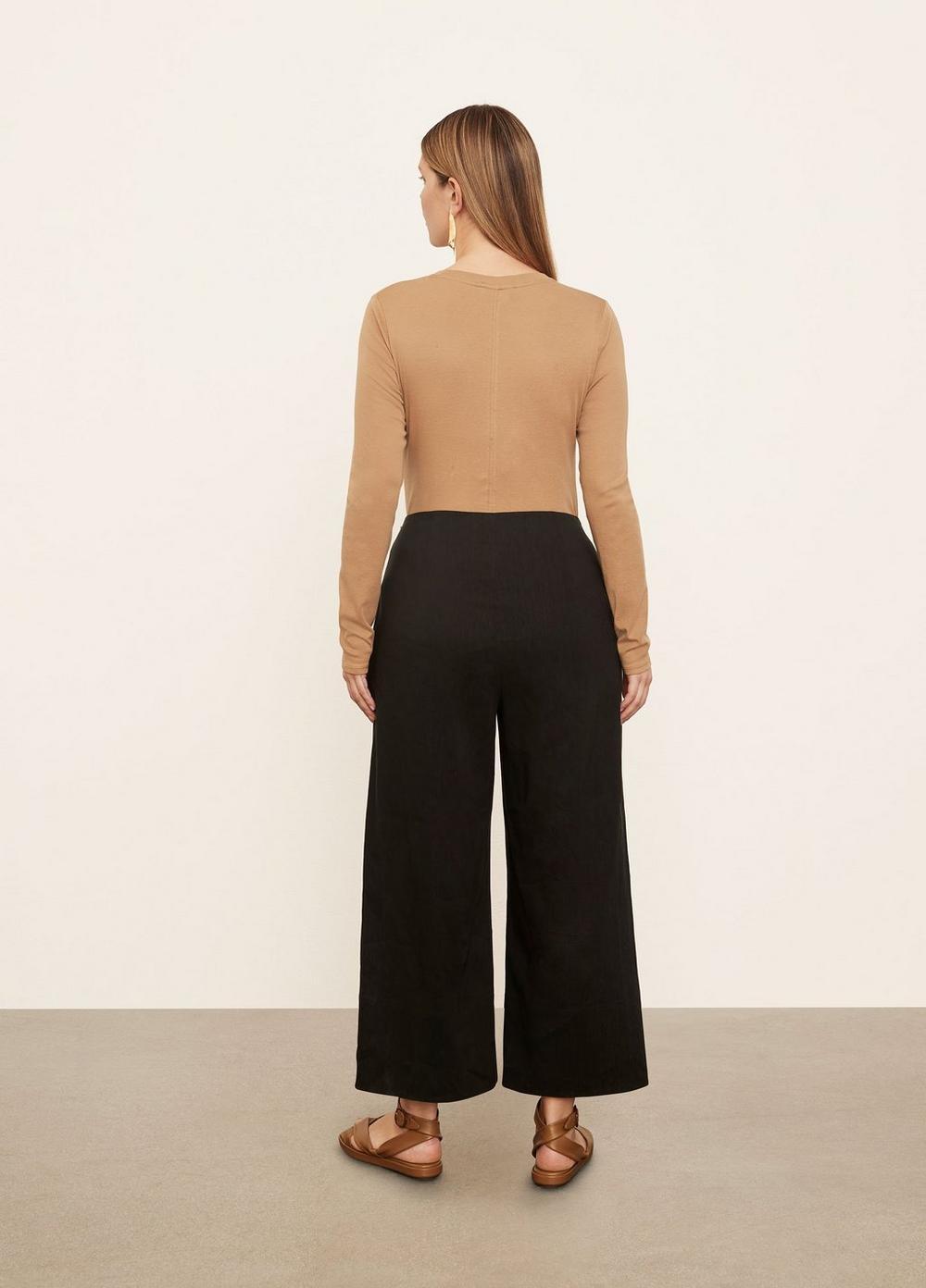 Womens Crop Wide Pant, Black, Size 20 Vince Product Image