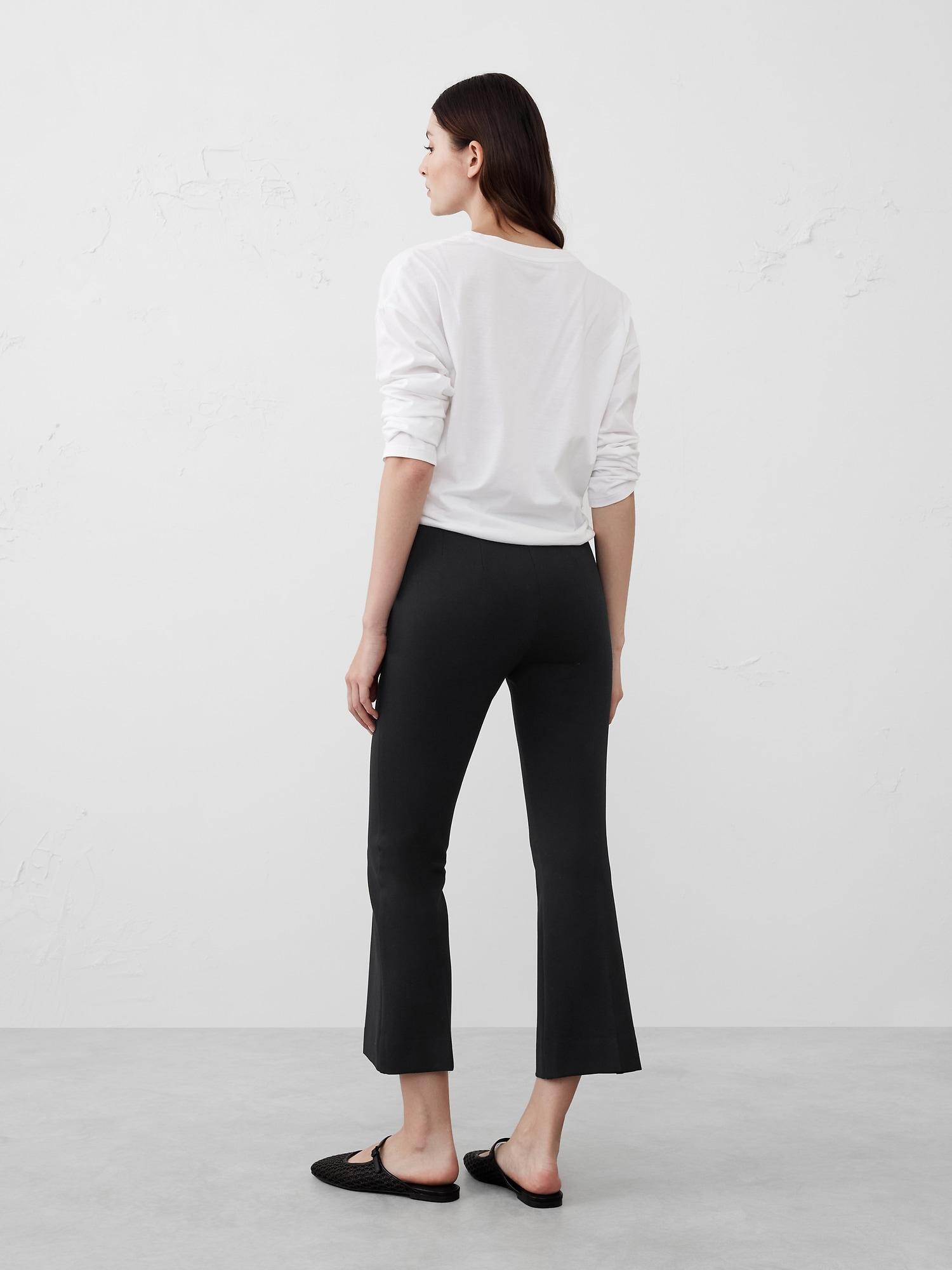 Bootcut Cropped Ponte Pull-On Pant Product Image