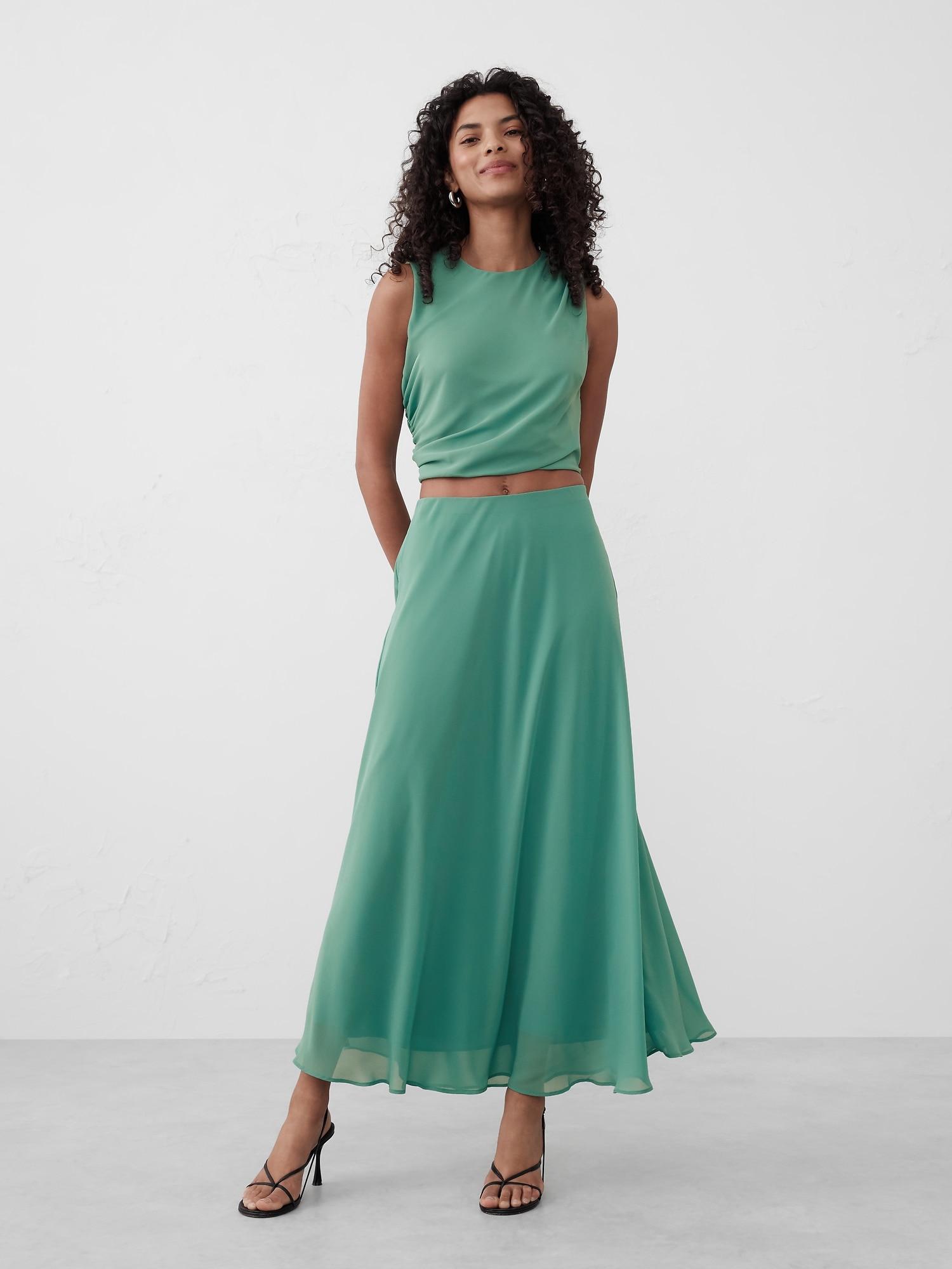 Chiffon Maxi Skirt Product Image