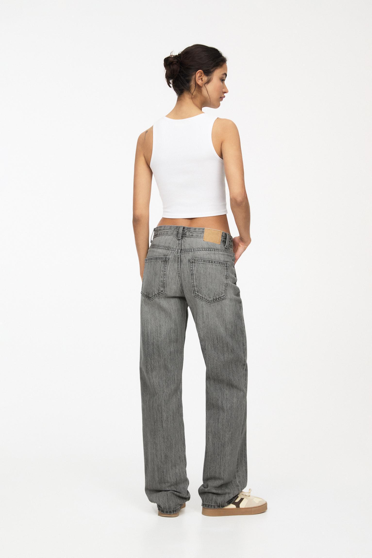 Mid-rise straight-leg jeans Product Image