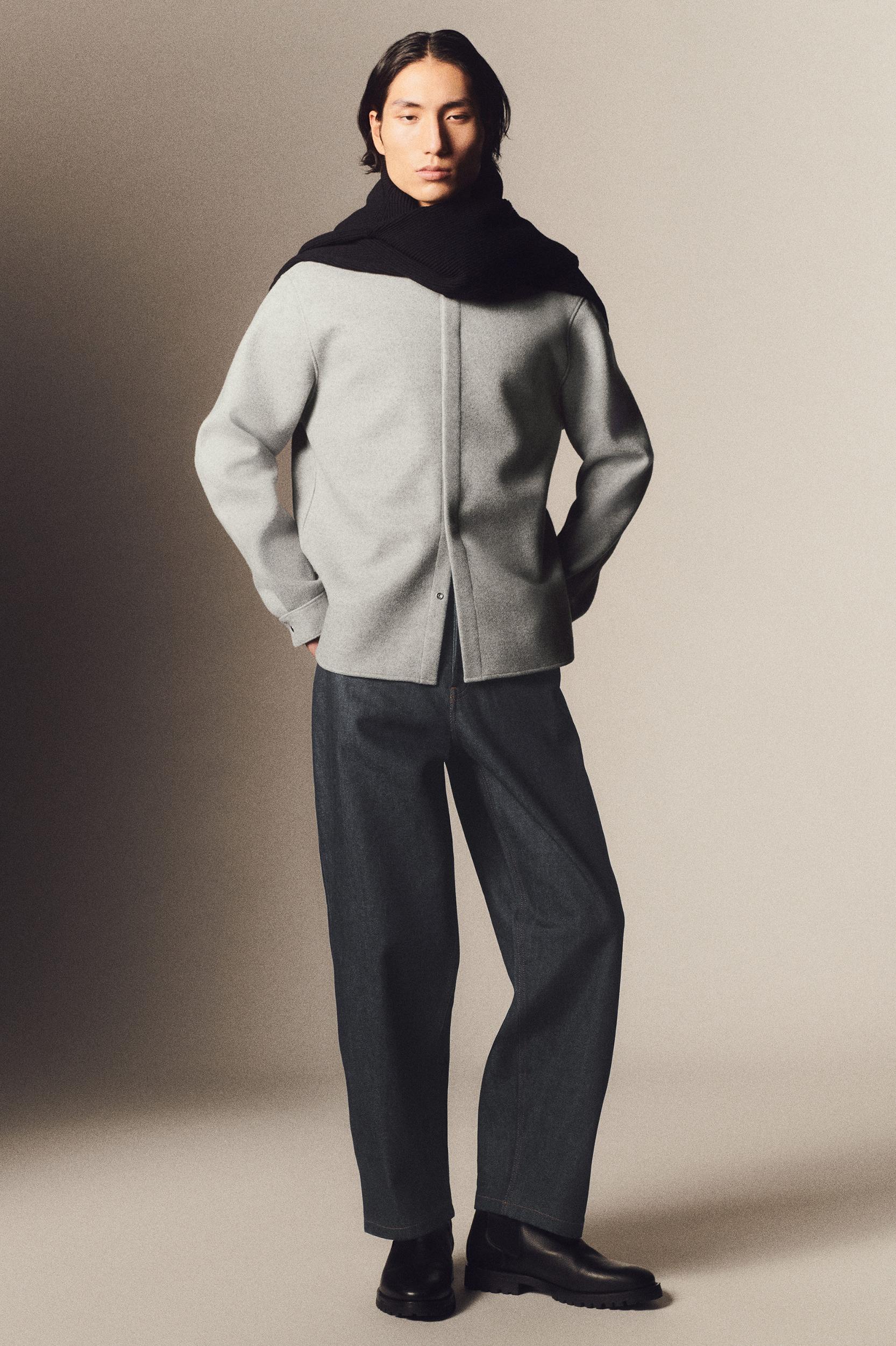 RELAXED WOOL-BLEND OVERSHIRT Product Image