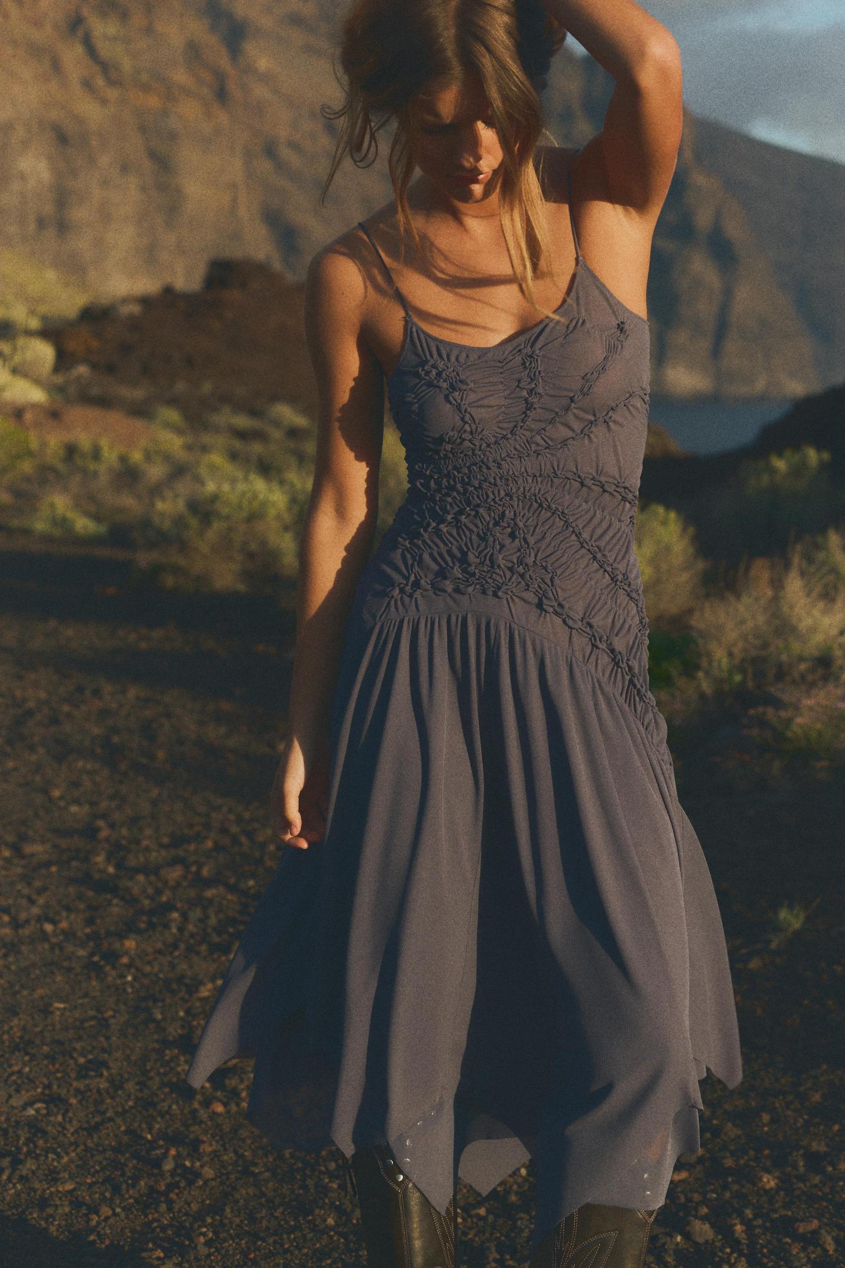 ASYMMETRICAL DRESS WITH RUCHING Product Image