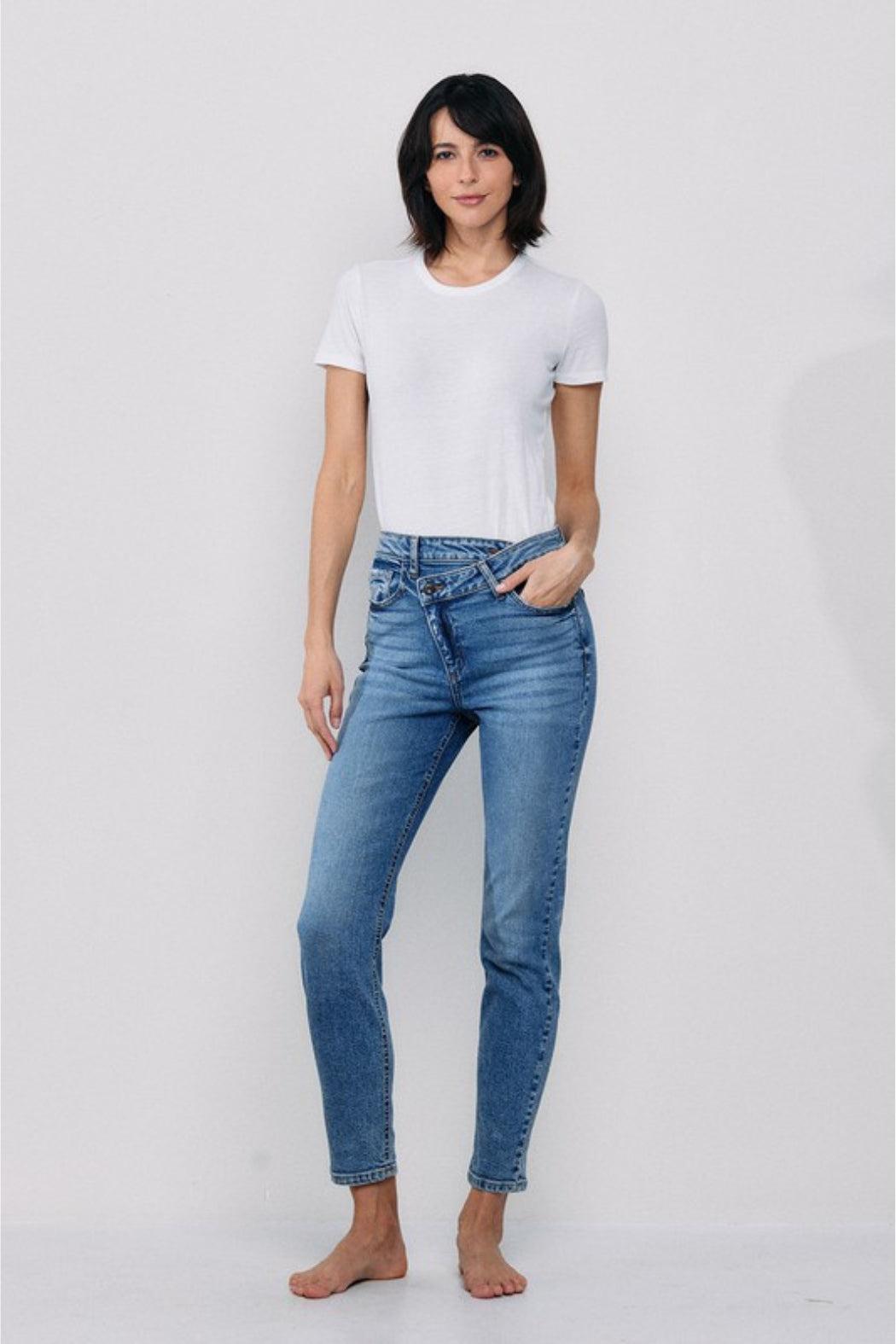 Slim Crossover Jeans Product Image