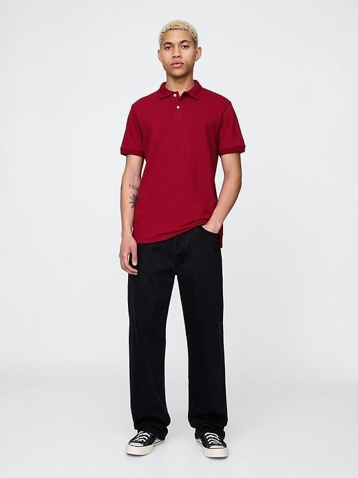 Pique Polo Shirt Product Image