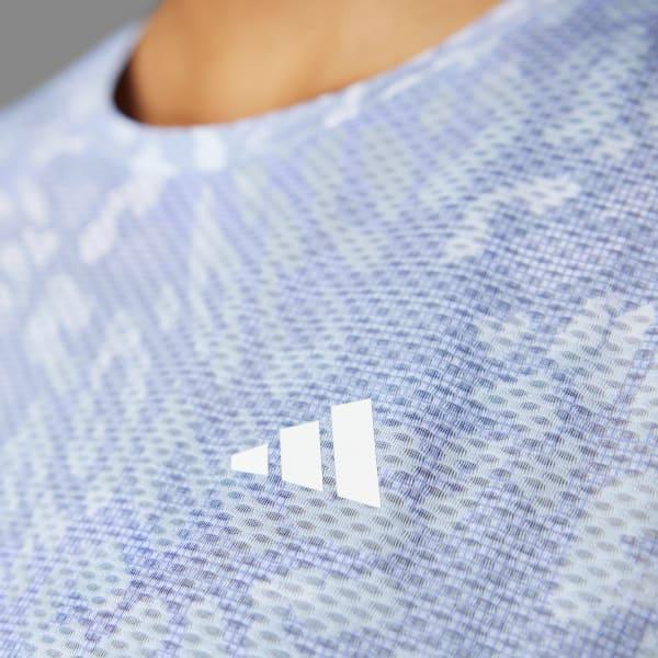 adidas Own the Run CLIMACOOL 3-Stripes Tank Top Dash Grey S Womens Product Image