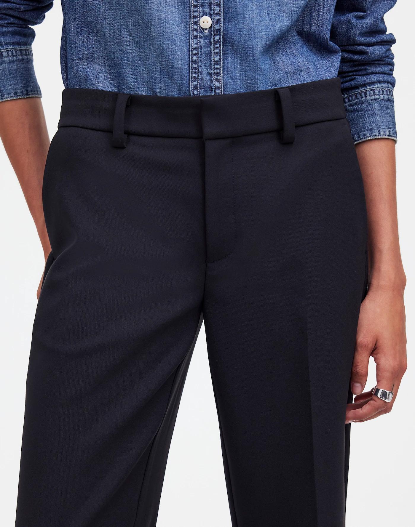 Kick Out Crop Pants in Wool-Blend Twill Product Image