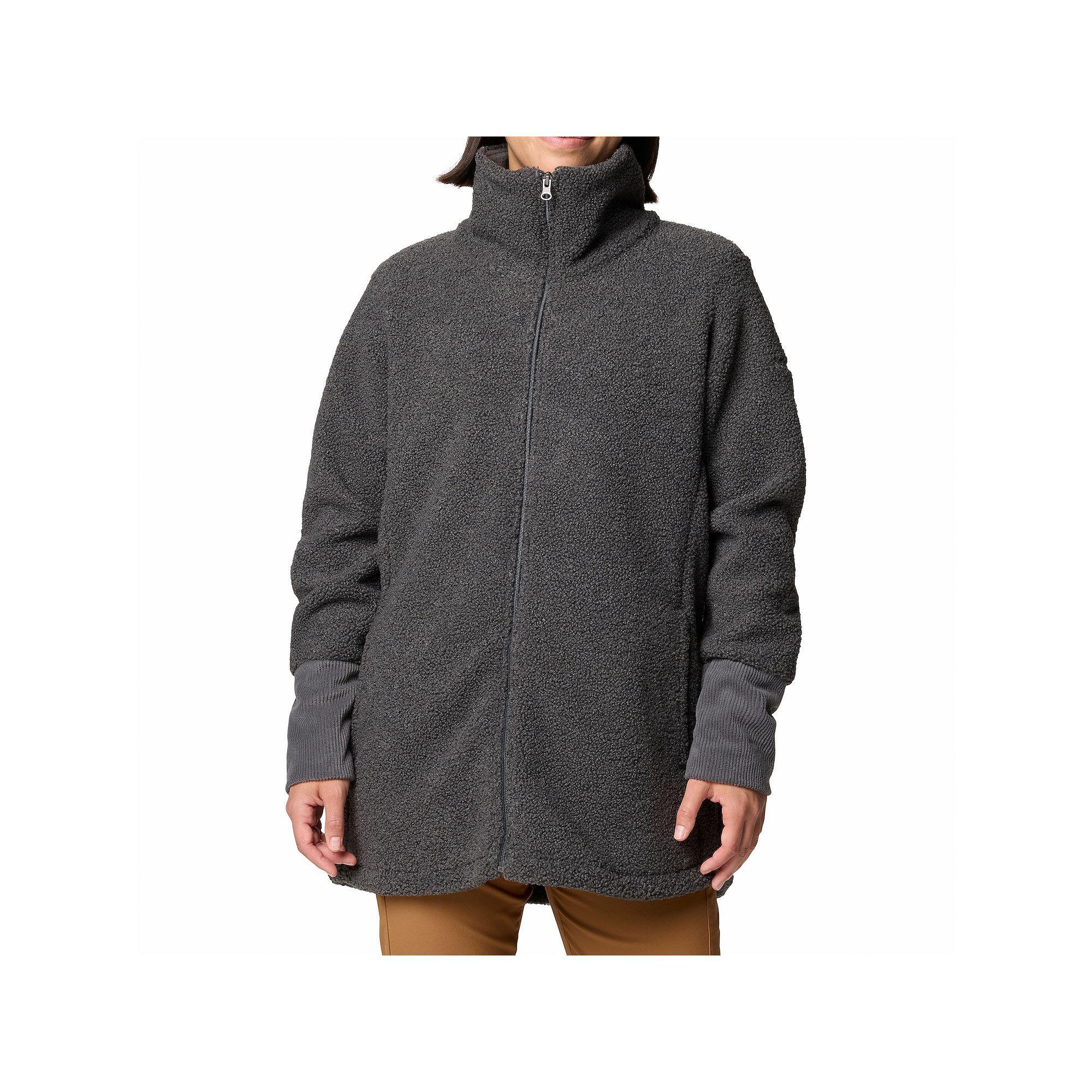 Women's Columbia Blue Point Creek Zip Front Fleece Jacket, Size: XXL, Shark Product Image