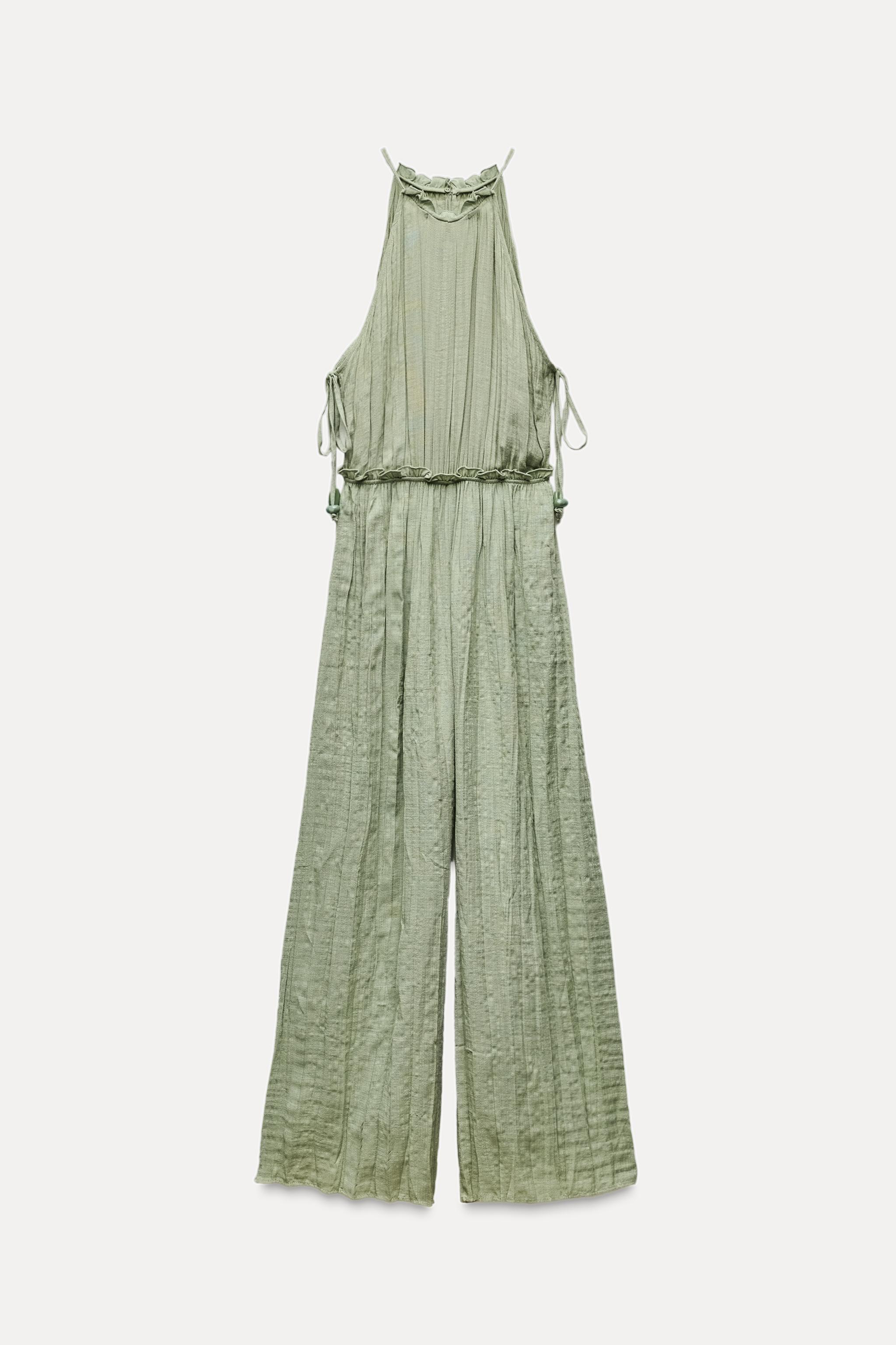 WRINKLED EFFECT RUSTIC JUMPSUIT Product Image