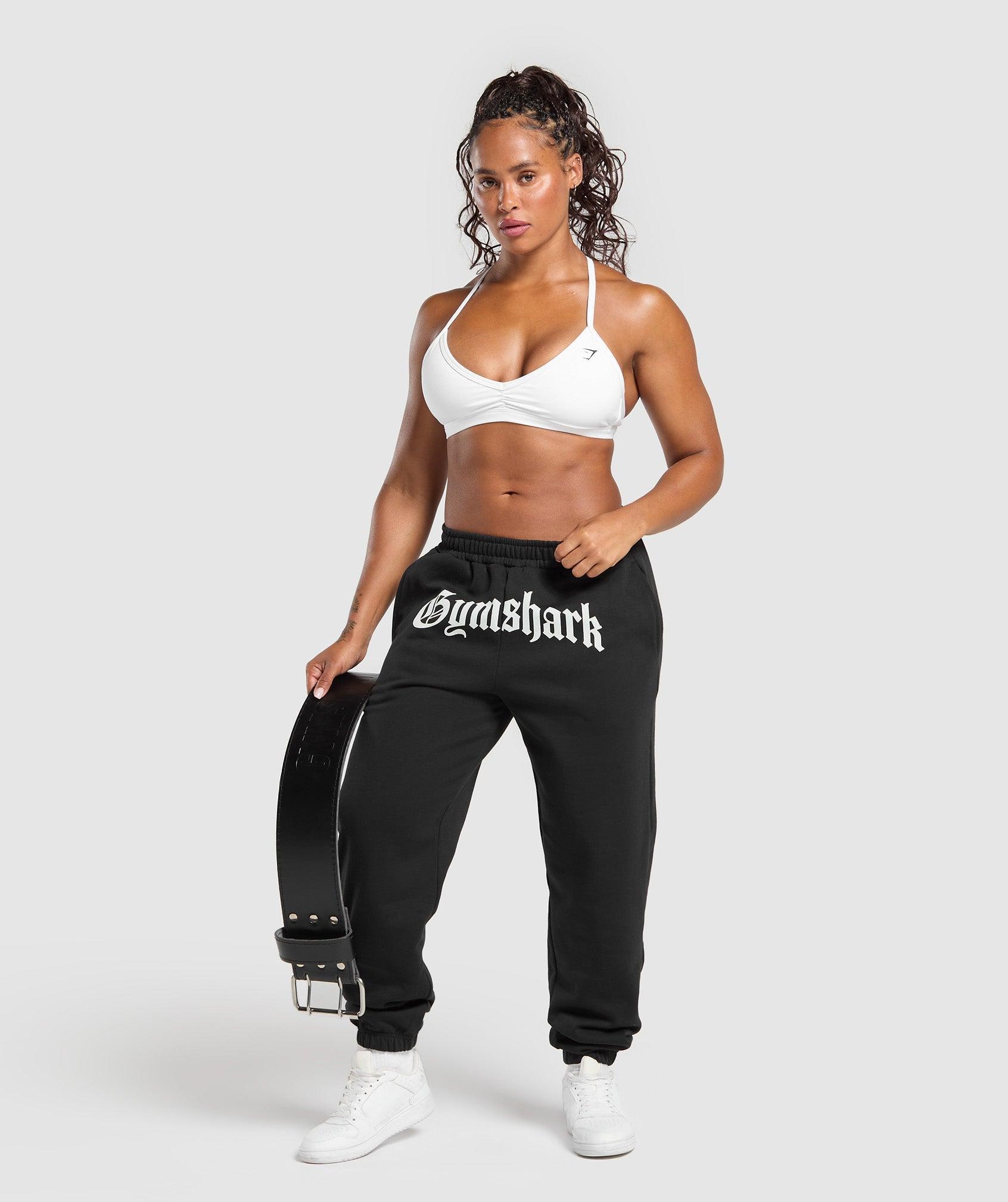 Gymshark Strength Department Graphic Joggers - Black Female Product Image