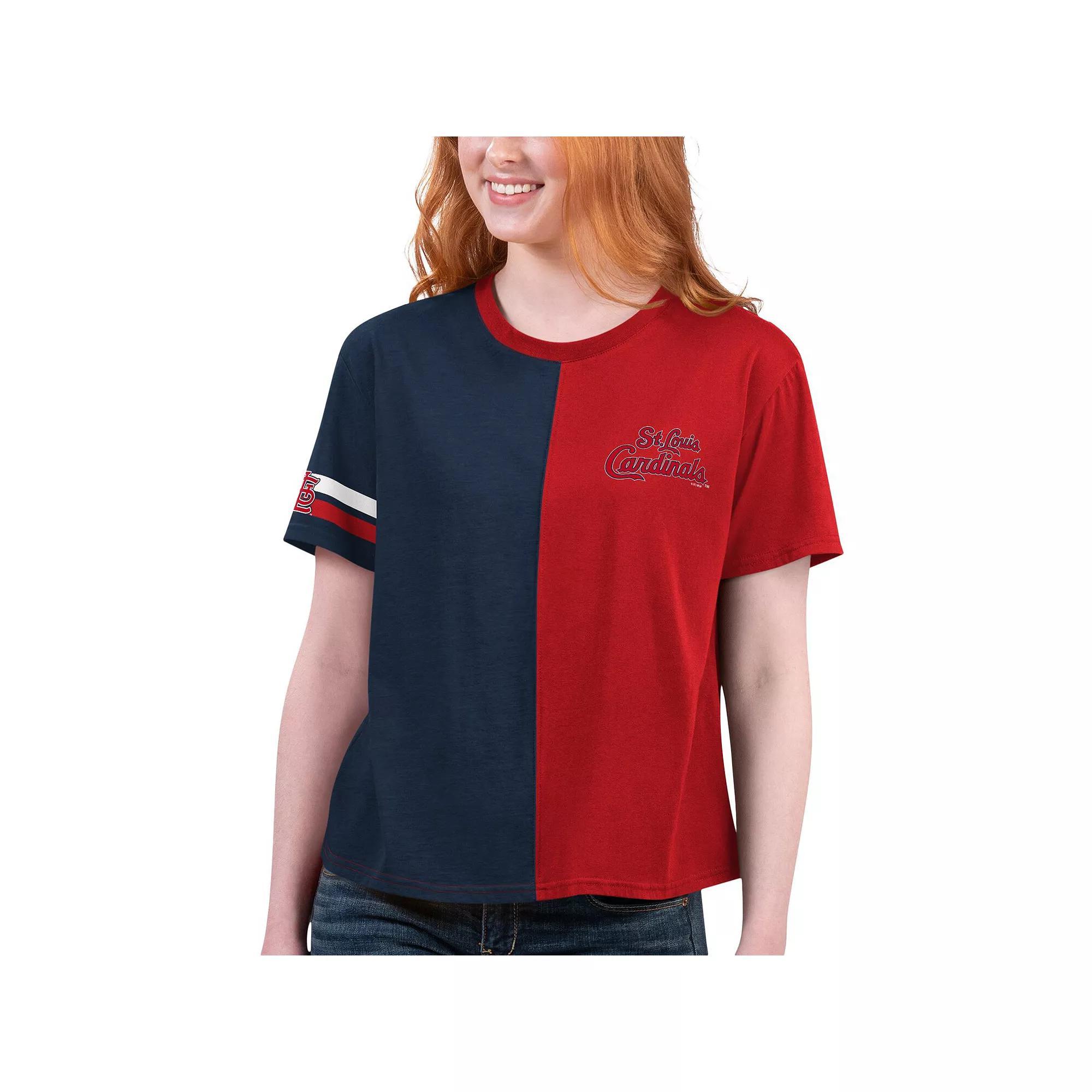 Womens Starter /Navy St. Louis Cardinals Power Move T-Shirt Product Image