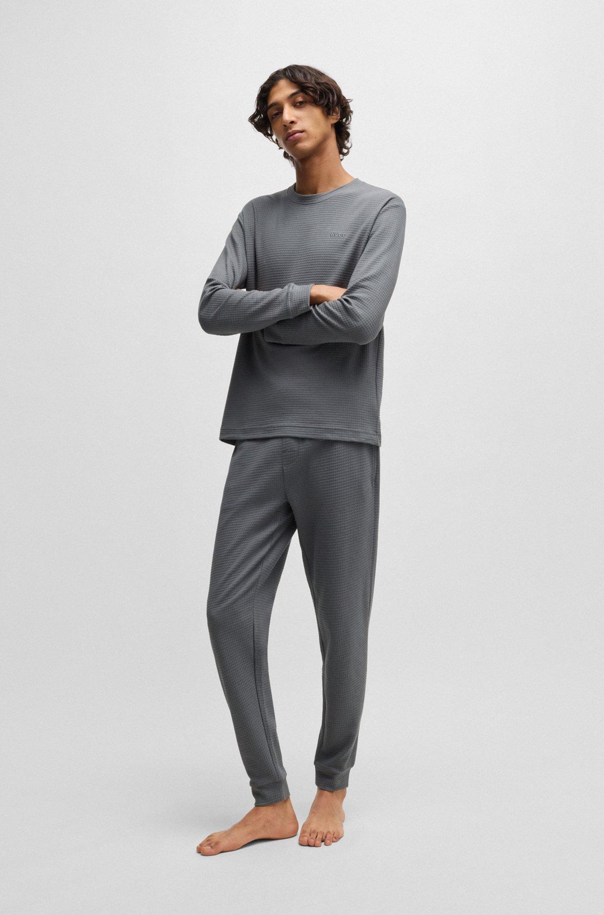 Pajama T-shirt with waffle structure Product Image