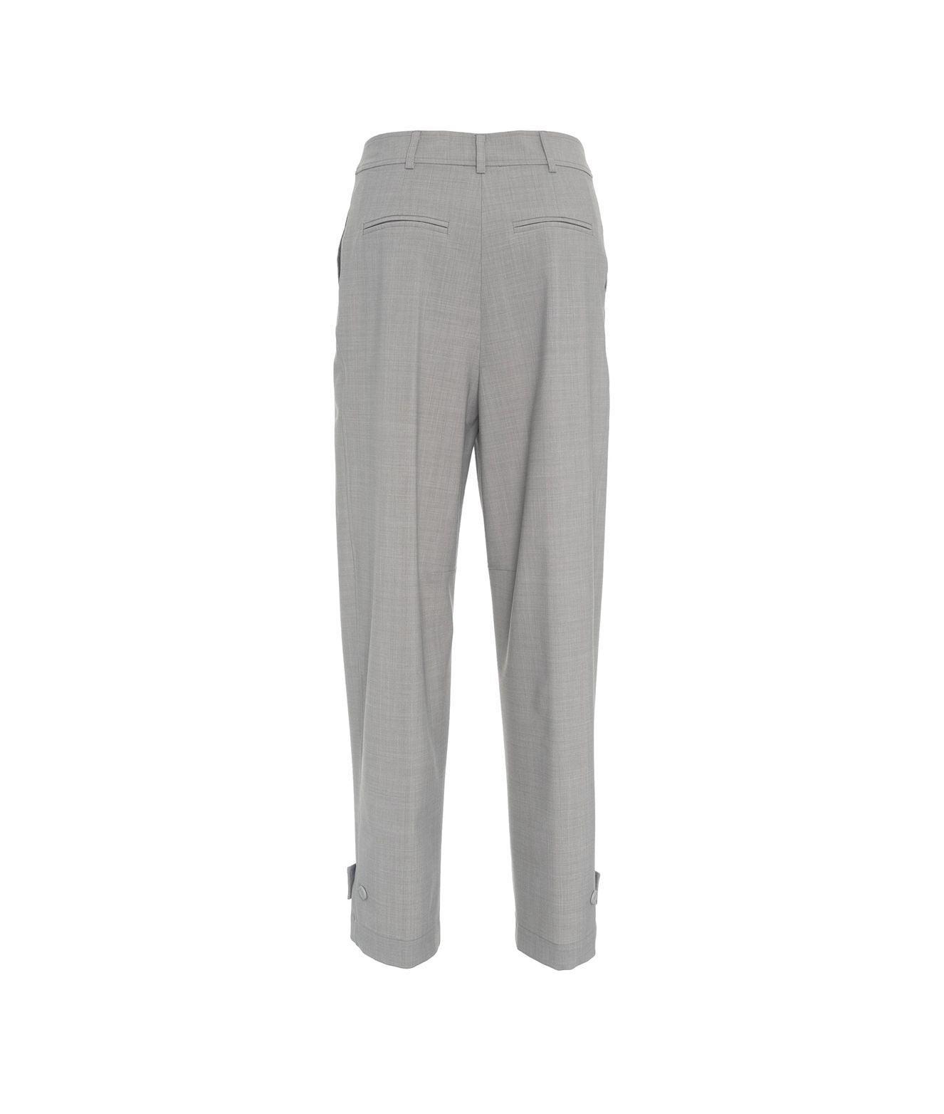 Wide leg pants in virgin wool blend Product Image