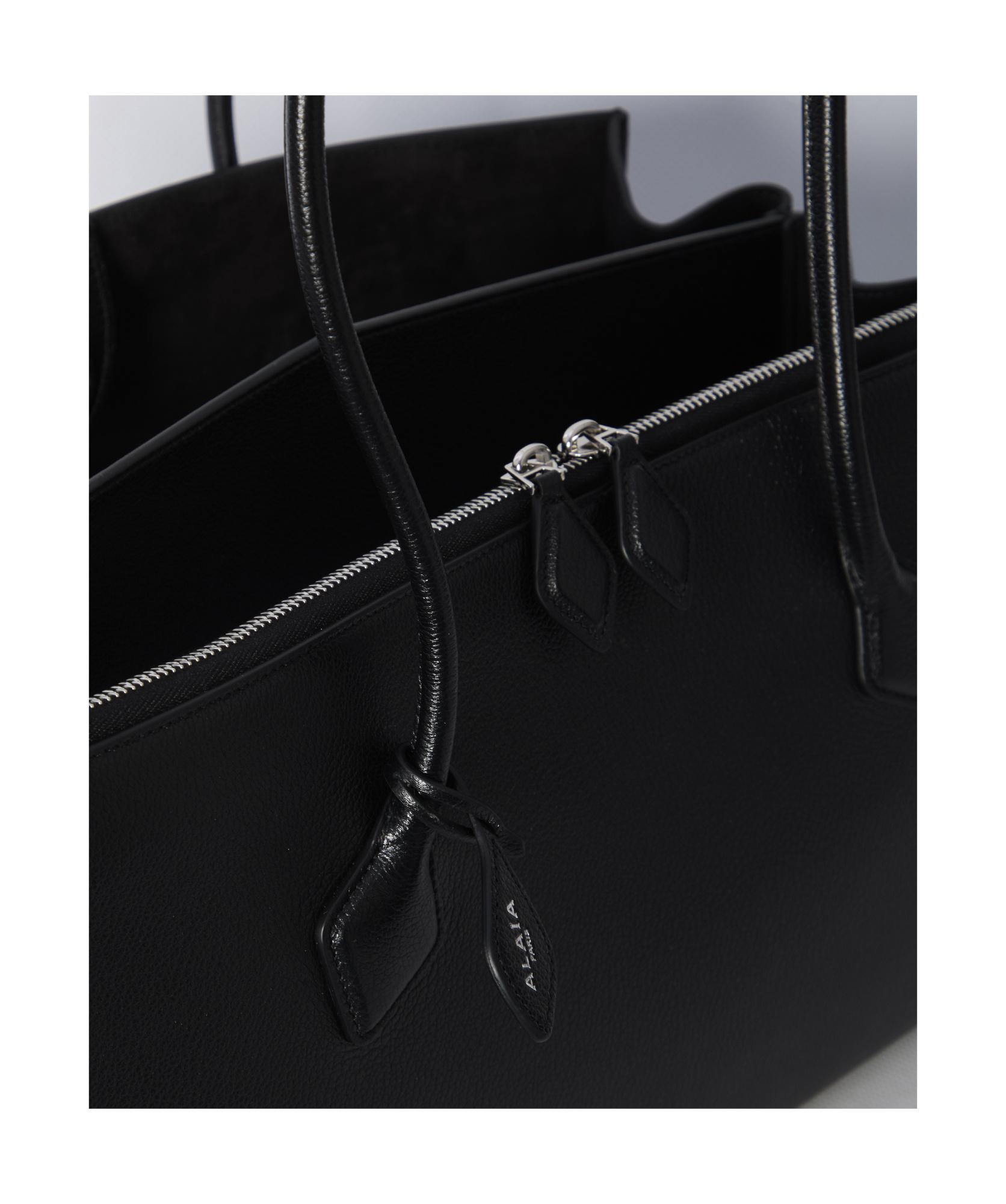 ALAÏA Double Handle Shoulder Bag In Black Product Image