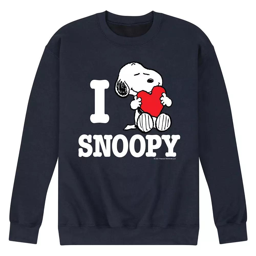 Men's Peanuts I Love Snoopy Sweatshirt,  Product Image