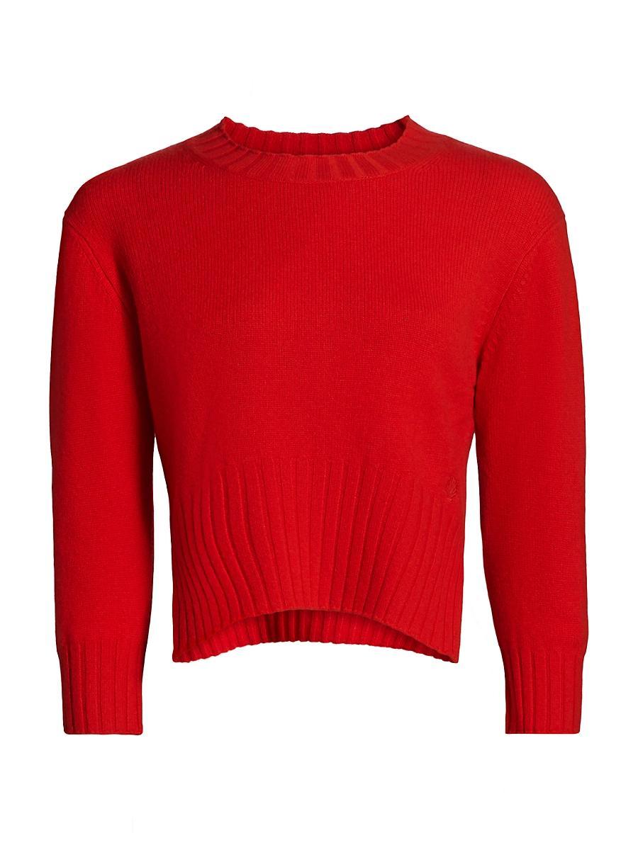 Womens Mora Crop Cashmere Sweater Product Image