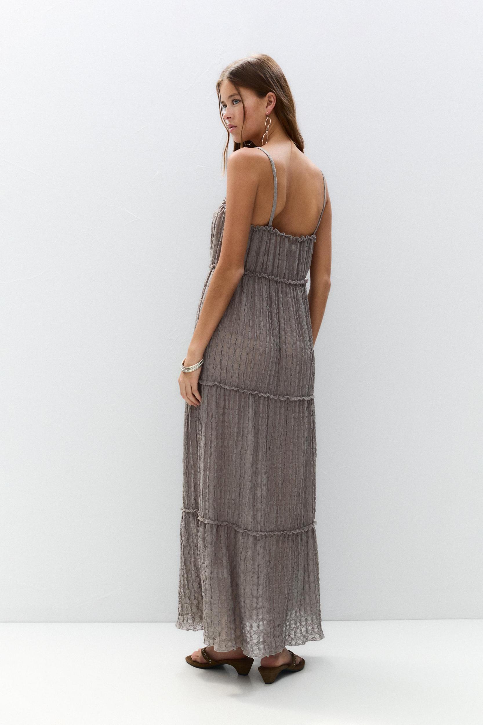 Paneled midi dress Product Image