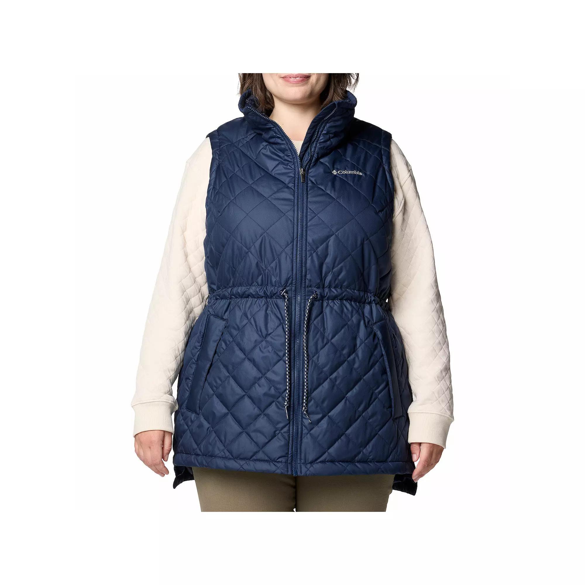 Plus Size Columbia Copper Crest II Mid Vest, Women's, Size: 2XL, Collegiate Blue Product Image