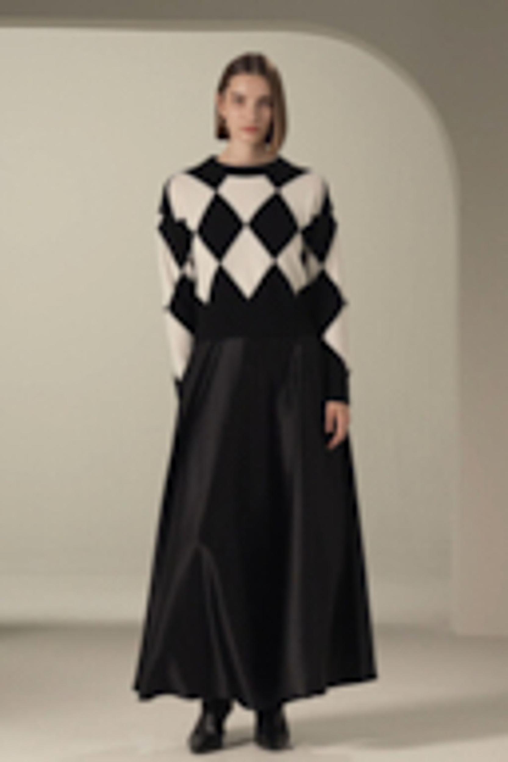 A-Line Silk Maxi Skirt Product Image