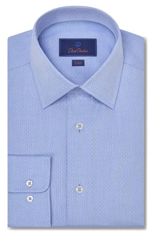 David Donahue Trim Fit Micro Dobby Dress Shirt Product Image