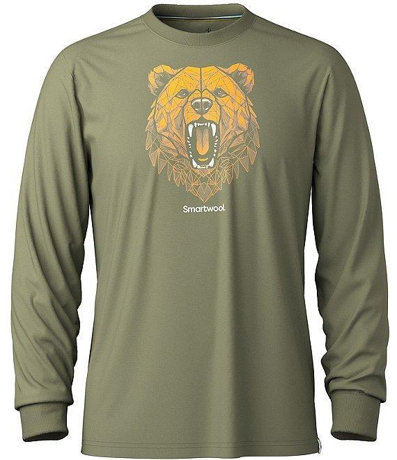 SmartWool Geometric Bear Long Sleeve T-Shirt Product Image