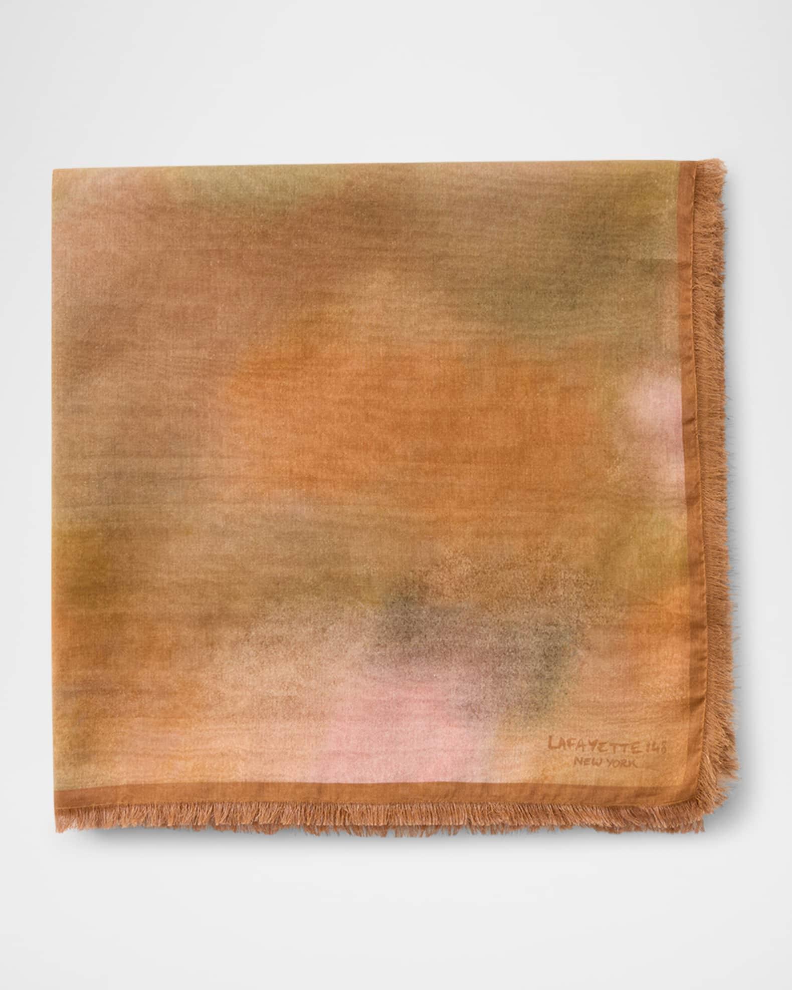 Mottled Square Cotton-Silk Scarf Product Image