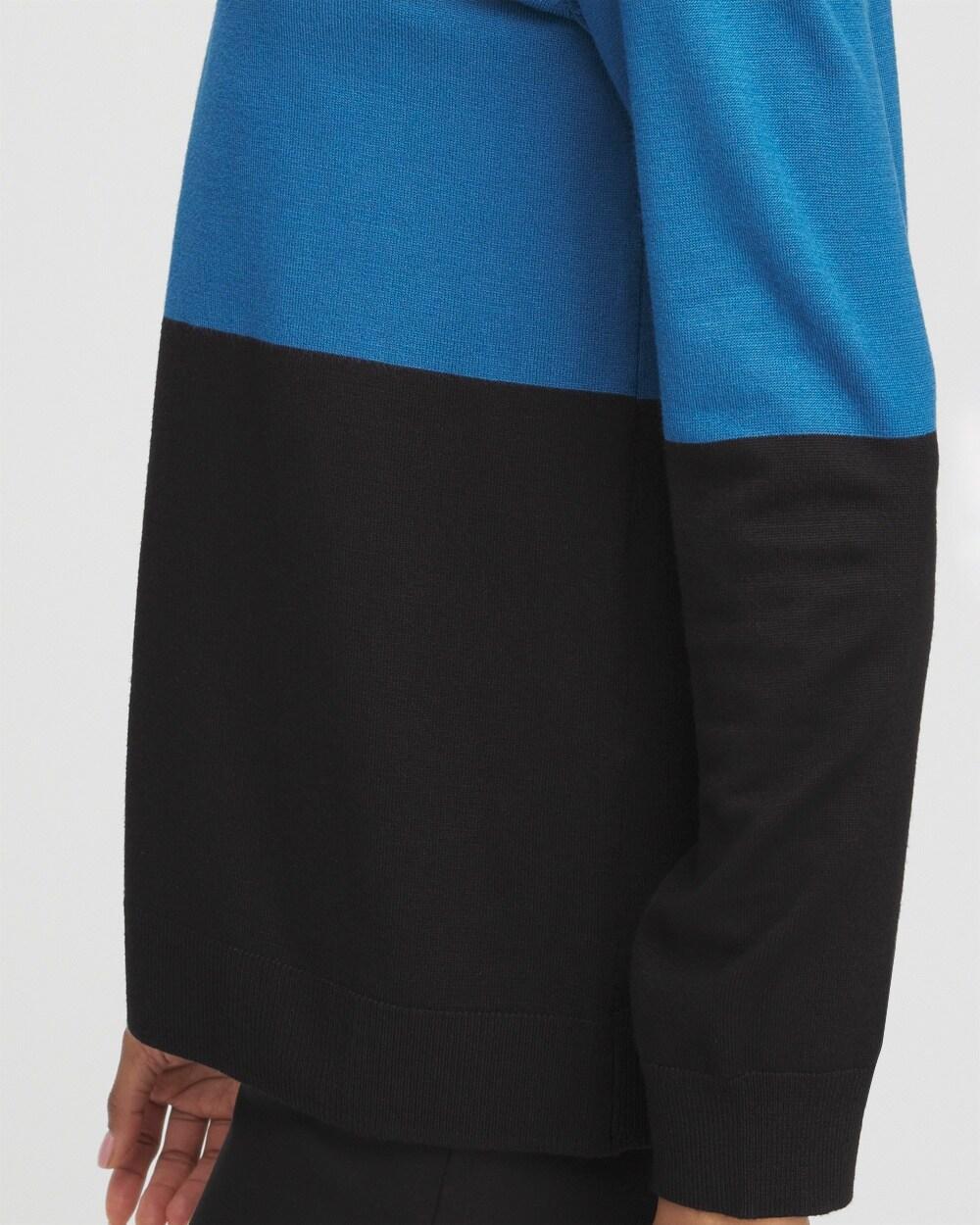 Colorblock Long Sleeve Cardigan Product Image