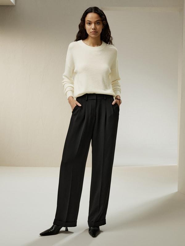 Ultra-fine Merino Wool Crewneck Sweater Product Image