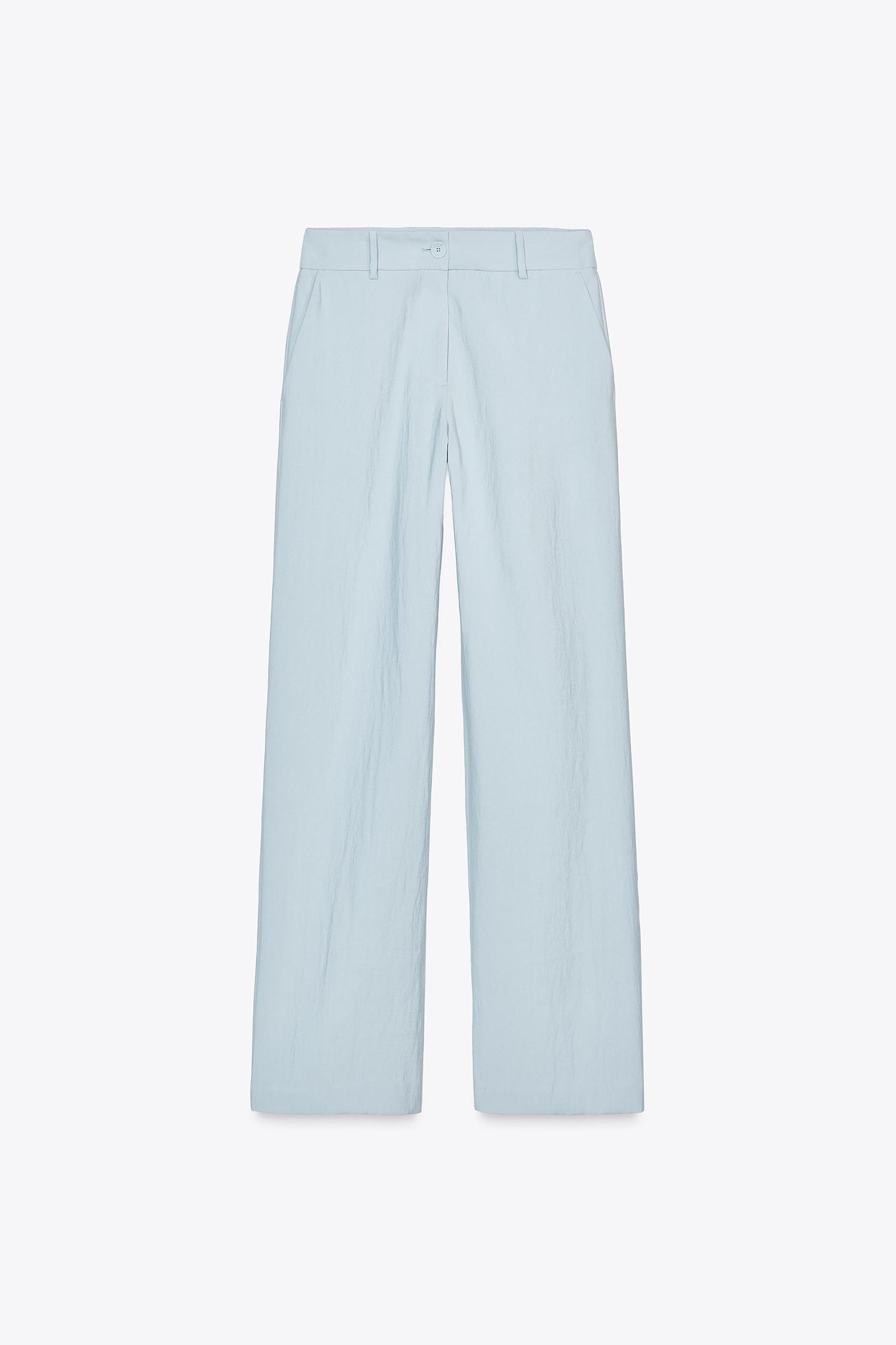 HIGH-WAISTED STRAIGHT LEG PANTS Product Image