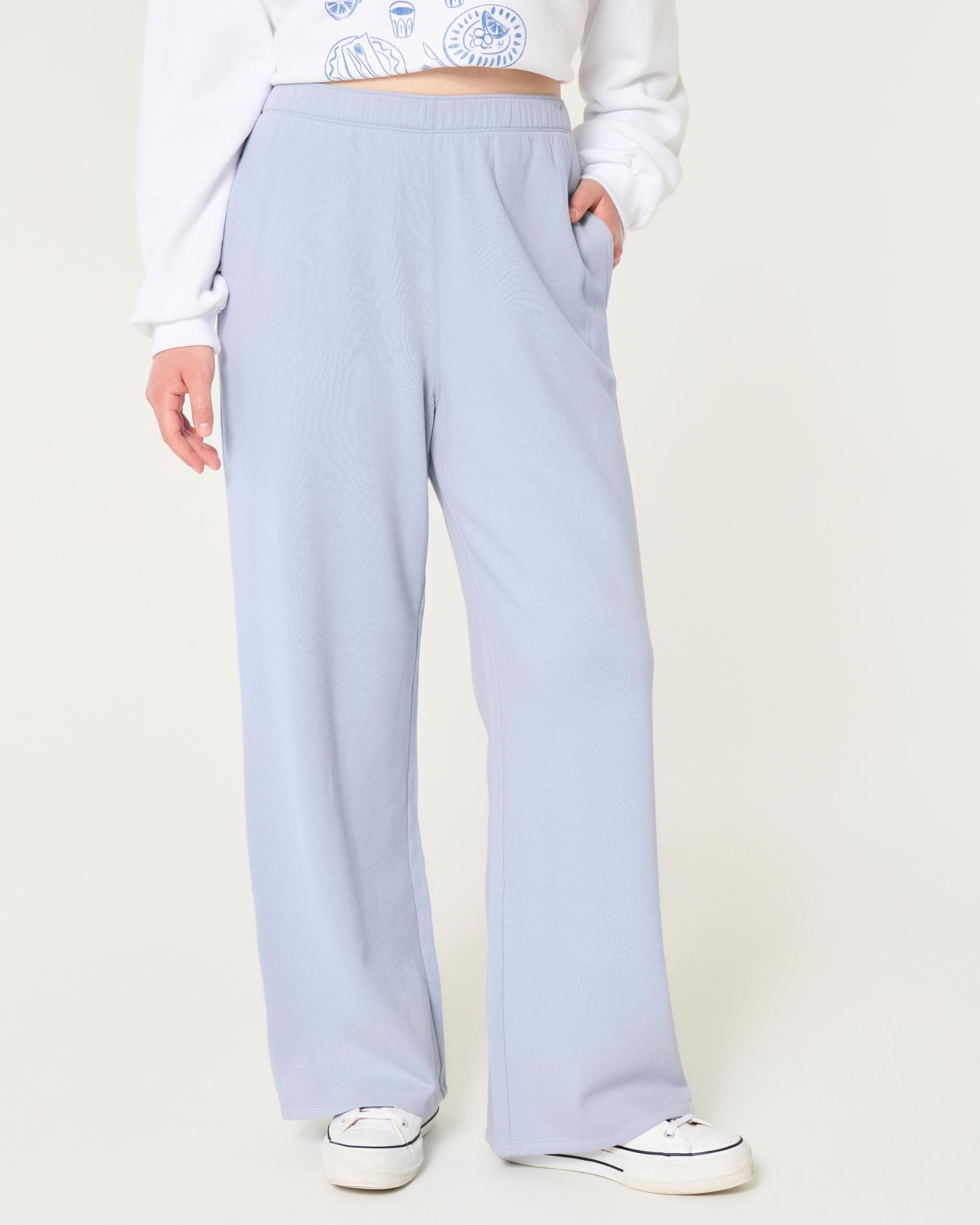 Hollister Feel Good Fleece Wide-Leg Pants Product Image