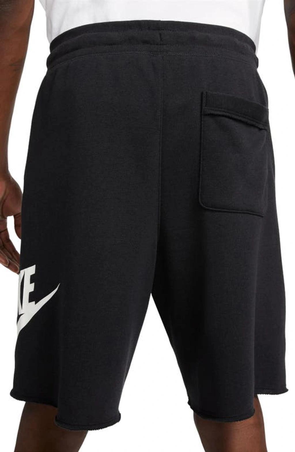 NIKE Men's Club Alumni French Terry Shorts In Black/white Product Image