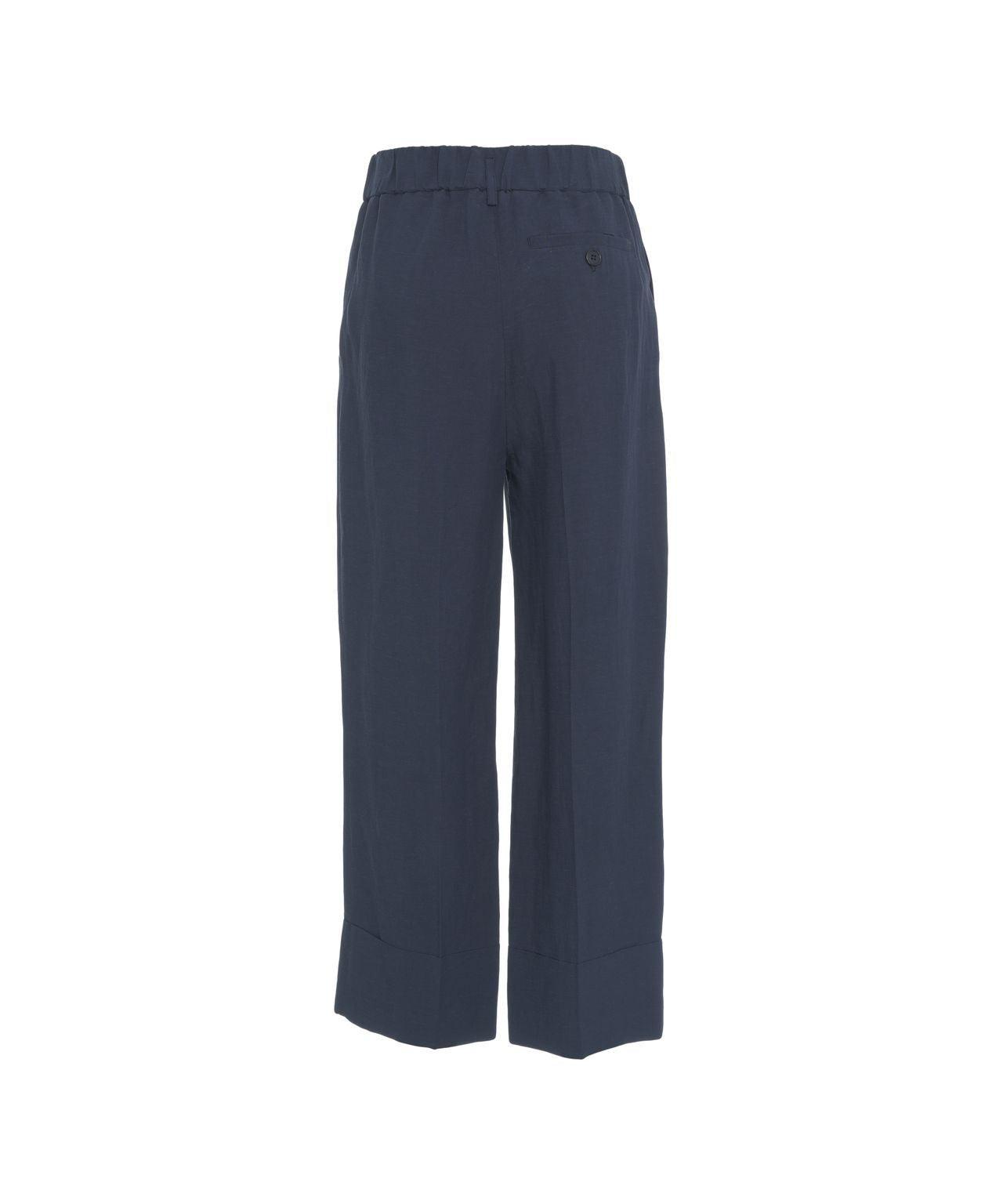 Linen pants with turn-ups Product Image