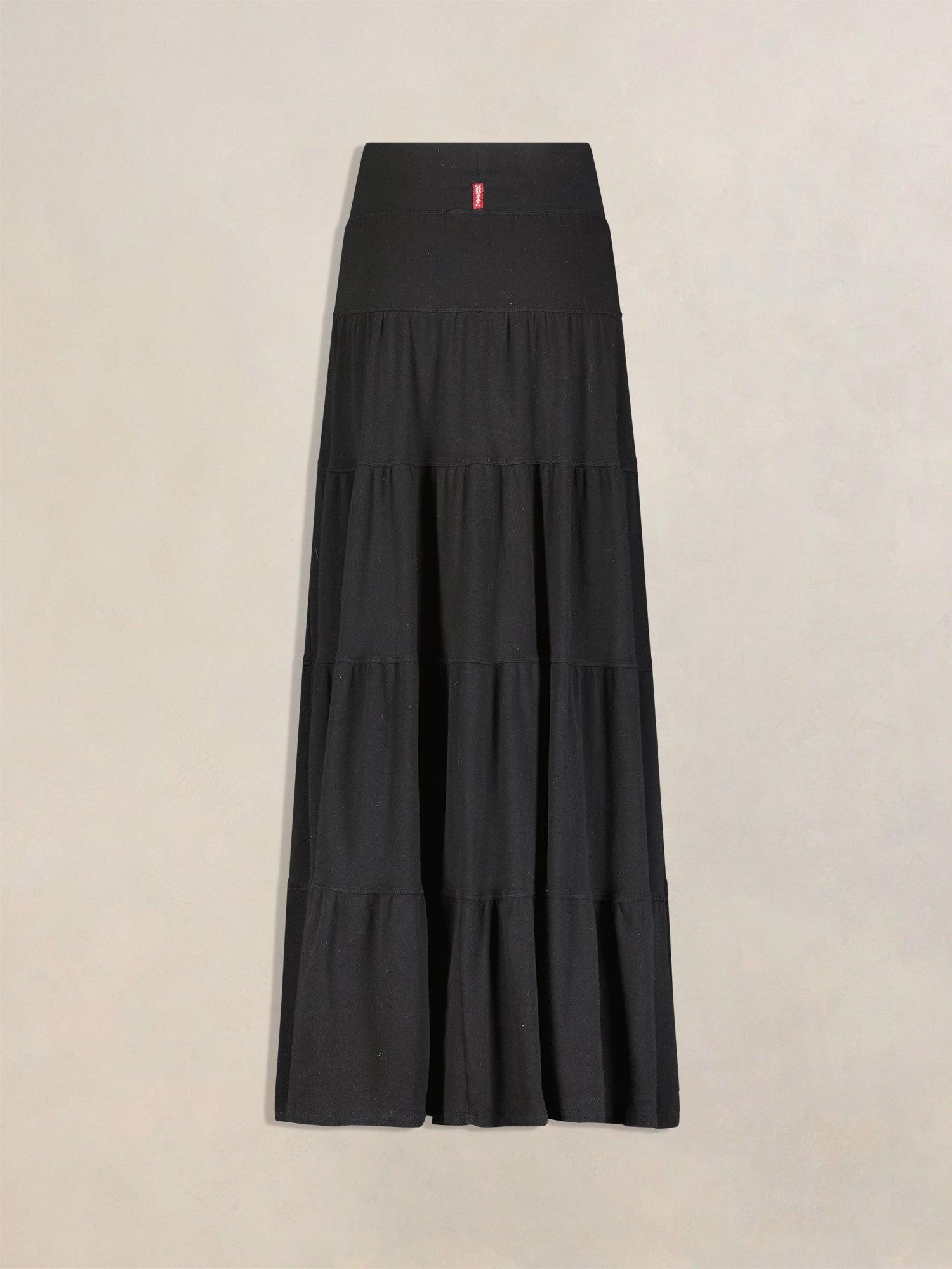 Hard Tail Tiered Maxi Skirt T-231 Product Image