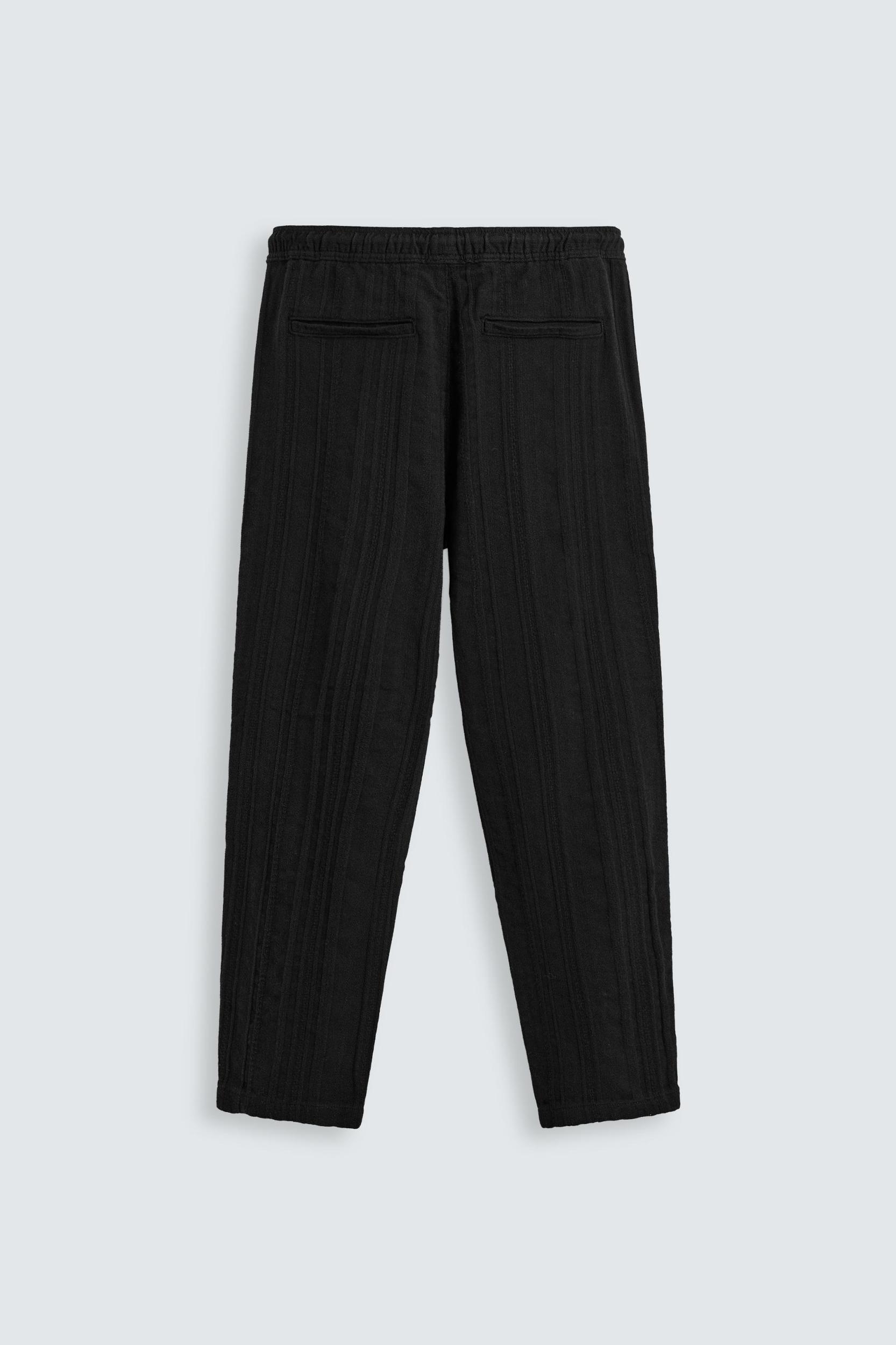 TEXTURED RELAXED FIT PANTS Product Image