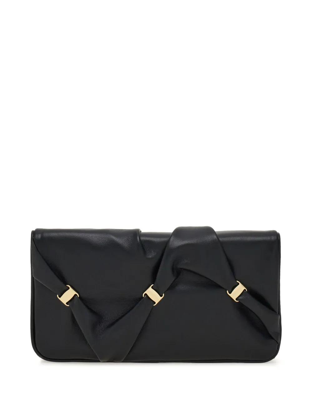 FERRAGAMO Wallet With Chain In Black Product Image